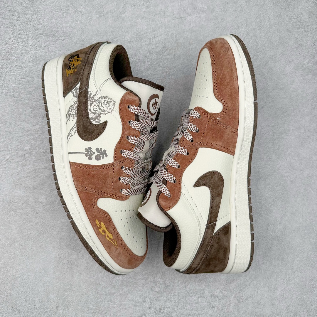 图片[3]-Air Jordan AJ1 Low 低帮系列定制配色 DC2024-034 原厂内置气垫魔块 A模大底 头层小牛皮 鞋舌AJ原厂专用牛津布+AJ专用反口珍珠布+原厂无杂质高弹内里海棉+特殊封边弹力鞋带 尺码：36 36.5 37.5 38 38.5 39 40 40.5 41 42 42.5 43 44 44.5 45 46-选品中心