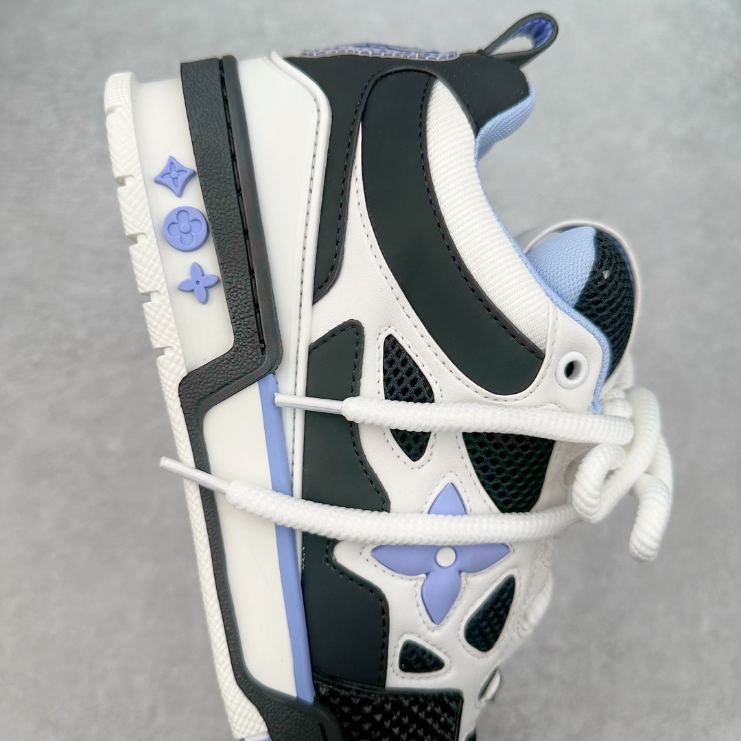 图片[6]-LOUIS VUITTON Skate lv小牛皮超大花朵印花低帮板鞋 市场所有版本中综合最强的货品 GD实力大厂出品 全网最全配色更新最快 最成熟的做工稳定的品控 完美鞋型超高的清洁度 零毛边线头瑕疵 全套原楦原纸版原鞋开模 全网最具灵魂的版型 正确原装黄色鞋盒 正确中底印花 鞋面印花3D高频深度立体 全鞋电脑针车 紧密相连 针距密度一致 环保乳胶注塑鞋垫 厚度脚感还原原版 皮面裁剪部位 统一油边封口工艺 原装橡胶大底含胶量大底组合零偏差 专柜全套包装 防尘袋 说明书 质保卡 男女鞋 尺码：35 36 37 38 39 40 41 42 43 44 45-选品中心