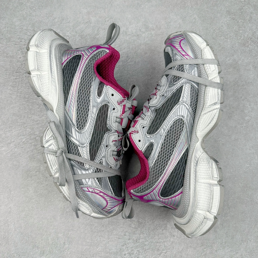 图片[3]-＃VG零售版 BALENCIAGA 3XL Sneakers 巴黎世家十代网布系带低帮走秀复古老爹鞋 全套原纸板楦头开发 最原汁原味的灵魂版型 全鞋荧光划线卡点 胶水把控整洁度追求极致完美 每一双都是工艺品 多重QC质检 超越公司货的品控标准 实实在在的免检产品 原盒原配 正确字体电绣 粗细、位置、大小正确 侧边TPU 透气孔匹配意产原版 正确分离大底 TPU软底 原版一致大底LOGO 立体感十足 原厂皮料水洗做旧 采购原厂网纱 不含皮革 网布材料和聚氨酯 磨损效果 鞋头边缘和后帮 Balenciaga 徽标 鞋面和后跟凸印尺码 鞋舌 3XL 橡胶品牌标识和反光细节 鞋帮拉袢和鞋舌拉祥 配反光细节 备用鞋带在鞋履前侧 可在穿着前取下 便于不同造型搭配 正常尺码 尺码：35 36 37 38 39 40 41 42 43 44 45 46-选品中心