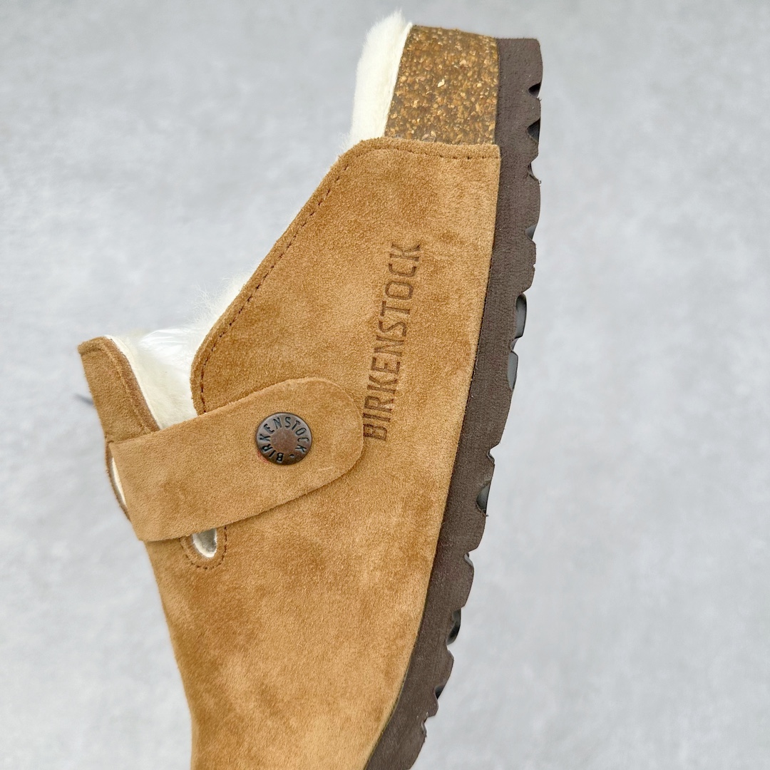 图片[7]-＃CS Birkenstock Boston VL 勃肯软木底包头拖鞋 天鹅绒般的绒面革赋子休闲的经典外观 四季皆宜 柔软的鞋床采用额外的泡沫缓冲层 提供额外的舒适感和全天支撑 全网独家首发 源于德国的严谨工艺 牛巴戎面 中层松木 EVA 三层组合大底 优质牛皮面料五金扣 出口订单 尺码：35-44-选品中心