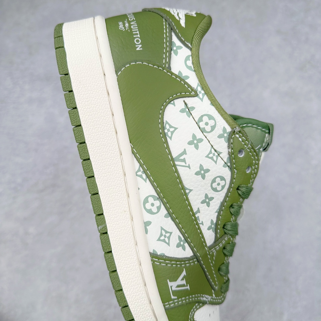 图片[6]-TS x Air Jordan AJ1 Low 倒钩低帮联名定制配色 LX1988-105 原厂内置气垫魔块 A模大底 头层小牛皮 鞋舌AJ原厂专用牛津布+AJ专用反口珍珠布+原厂无杂质高弹内里海棉+特殊封边弹力鞋带 尺码：36 36.5 37.5 38 38.5 39 40 40.5 41 42 42.5 43 44 44.5 45 46 47.5-选品中心