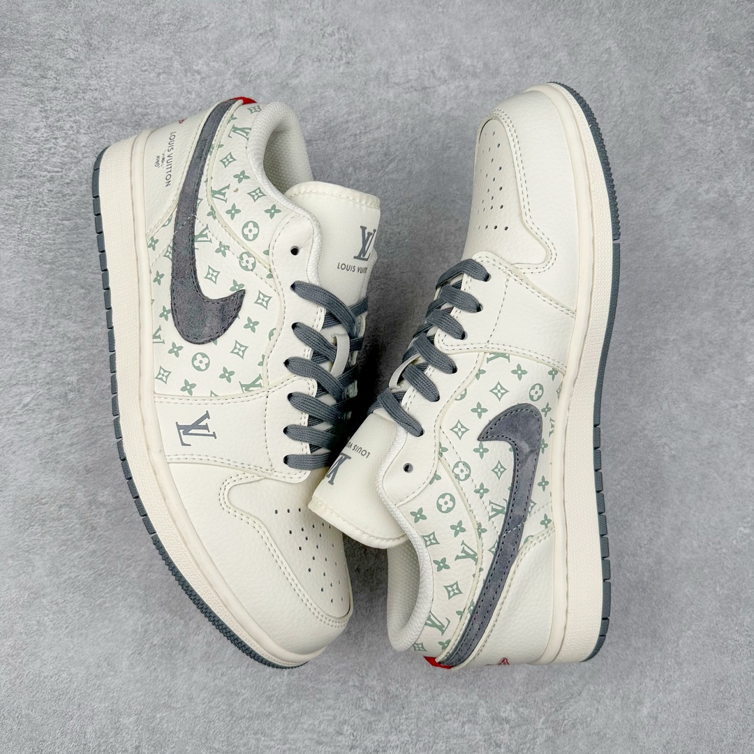 图片[3]-Air Jordan AJ1 Low 低帮系列定制配色 WG8850-010 原厂内置气垫魔块 A模大底 头层小牛皮 鞋舌AJ原厂专用牛津布+AJ专用反口珍珠布+原厂无杂质高弹内里海棉+特殊封边弹力鞋带 尺码：36 36.5 37.5 38 38.5 39 40 40.5 41 42 42.5 43 44 44.5 45 46-选品中心