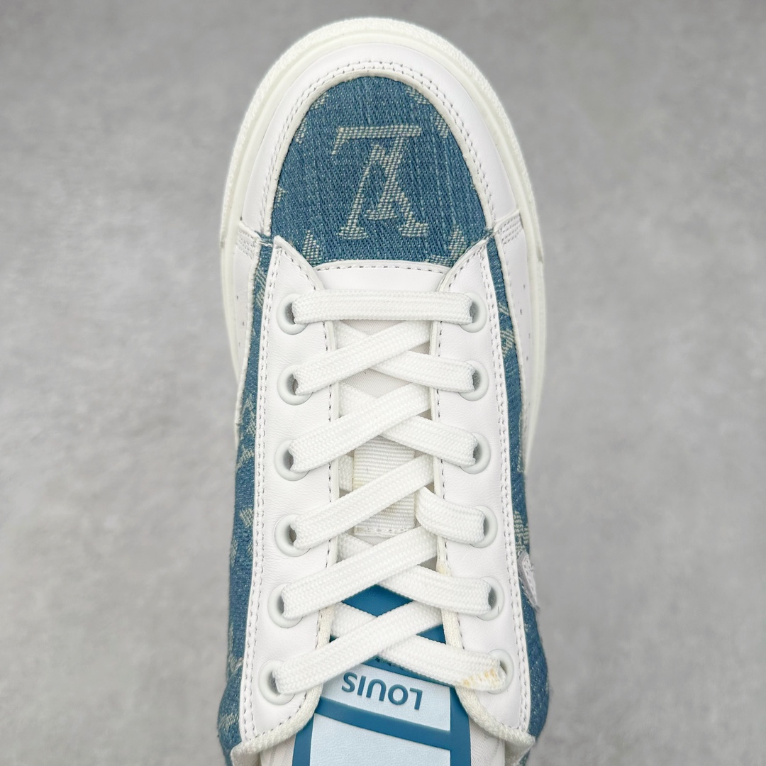 图片[4]-Louis Vuitton 路易威登 lv Time Out 低帮时尚运动板鞋 为舒软小牛皮革压印金属质感 Monogram 图案 再令 Louis 和vuitton 装饰点缀鞋带 与卢勒克斯金属线共同 释放莹泽光芒 搭配后部 Monogram帆布饰边和加厚胎面橡胶外底 鞋面胎牛皮和进口PVC制裁而成 高密度进口电脑车线工艺、经典LOGO跟PVC完美结合 原版大底开模 内里采用进口羊皮 超软皮内里+鞋垫 最新LV/路易威登 杨幂 关晓彤 官方等多明星网红同款 快手抖音等多平台热推 尺码：35 36 37 38 39 40 41 42 43 44-选品中心