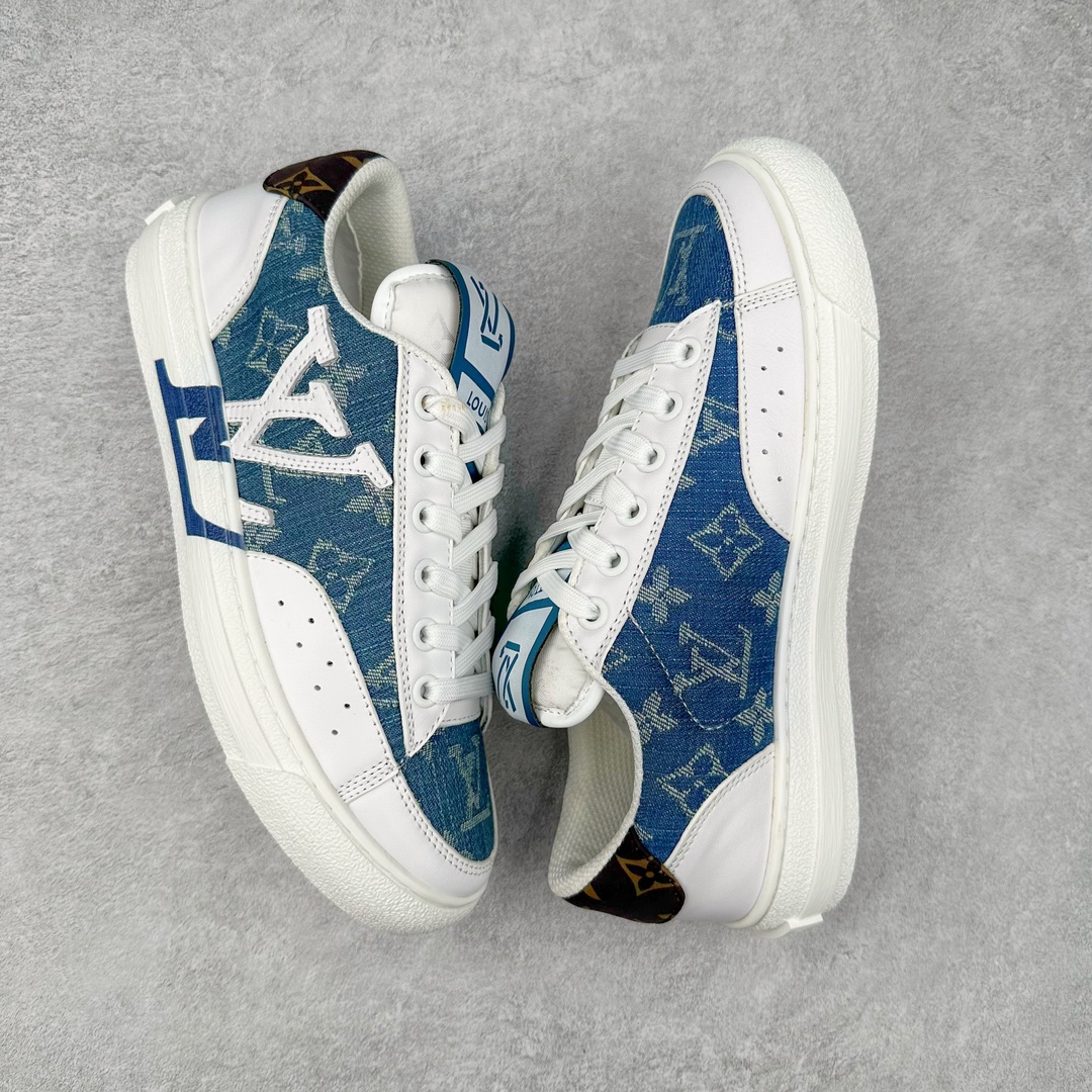 图片[3]-Louis Vuitton 路易威登 lv Time Out 低帮时尚运动板鞋 为舒软小牛皮革压印金属质感 Monogram 图案 再令 Louis 和vuitton 装饰点缀鞋带 与卢勒克斯金属线共同 释放莹泽光芒 搭配后部 Monogram帆布饰边和加厚胎面橡胶外底 鞋面胎牛皮和进口PVC制裁而成 高密度进口电脑车线工艺、经典LOGO跟PVC完美结合 原版大底开模 内里采用进口羊皮 超软皮内里+鞋垫 最新LV/路易威登 杨幂 关晓彤 官方等多明星网红同款 快手抖音等多平台热推 尺码：35 36 37 38 39 40 41 42 43 44-选品中心