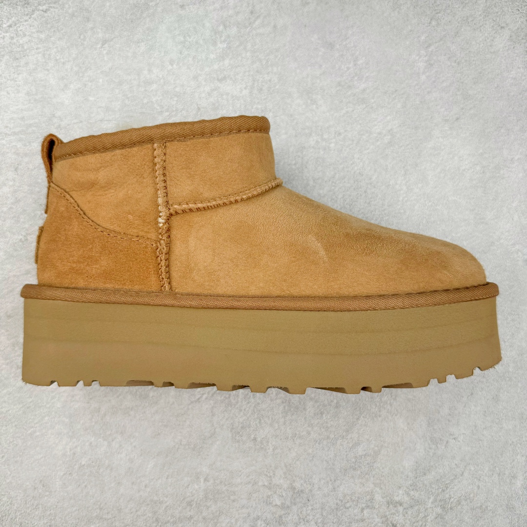 ＃CS UGG 5092 周冬雨Mini厚底秋冬羊皮毛一体雪地靴 全鞋采用ZP同厂 隆丰A级澳洲进口羊皮毛一体 品牌代工厂生产线 完全遵循ZP工艺流程 代工厂原厂版师 秉承无原鞋不开发选择 注重每一处细节 市面最正版型 TREADLITE\\\