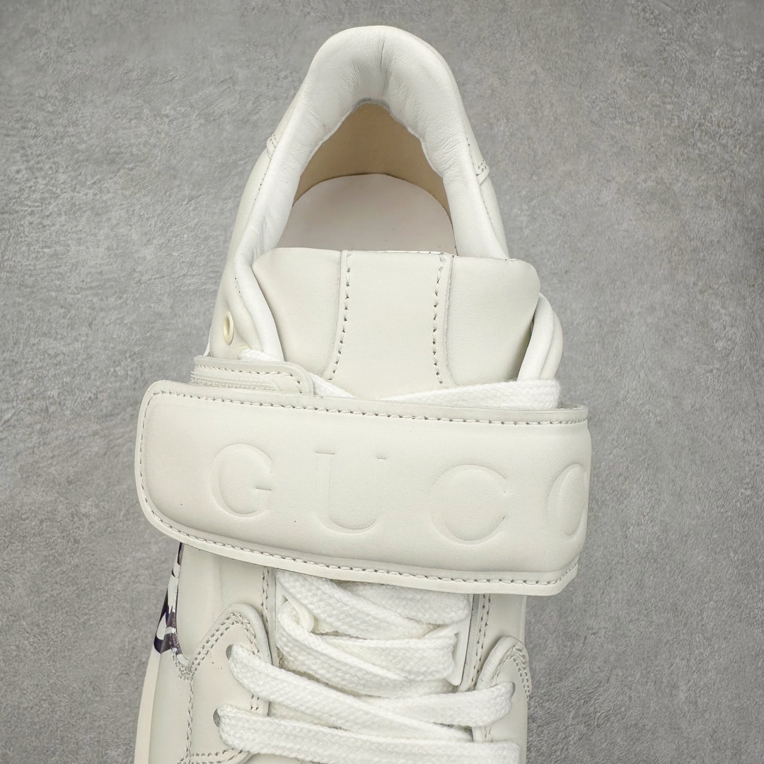 图片[5]-GUCCI古驰 Wave 牛皮革圆头魔术贴低帮生活休闲鞋女款 白色 尺码：35/40-选品中心