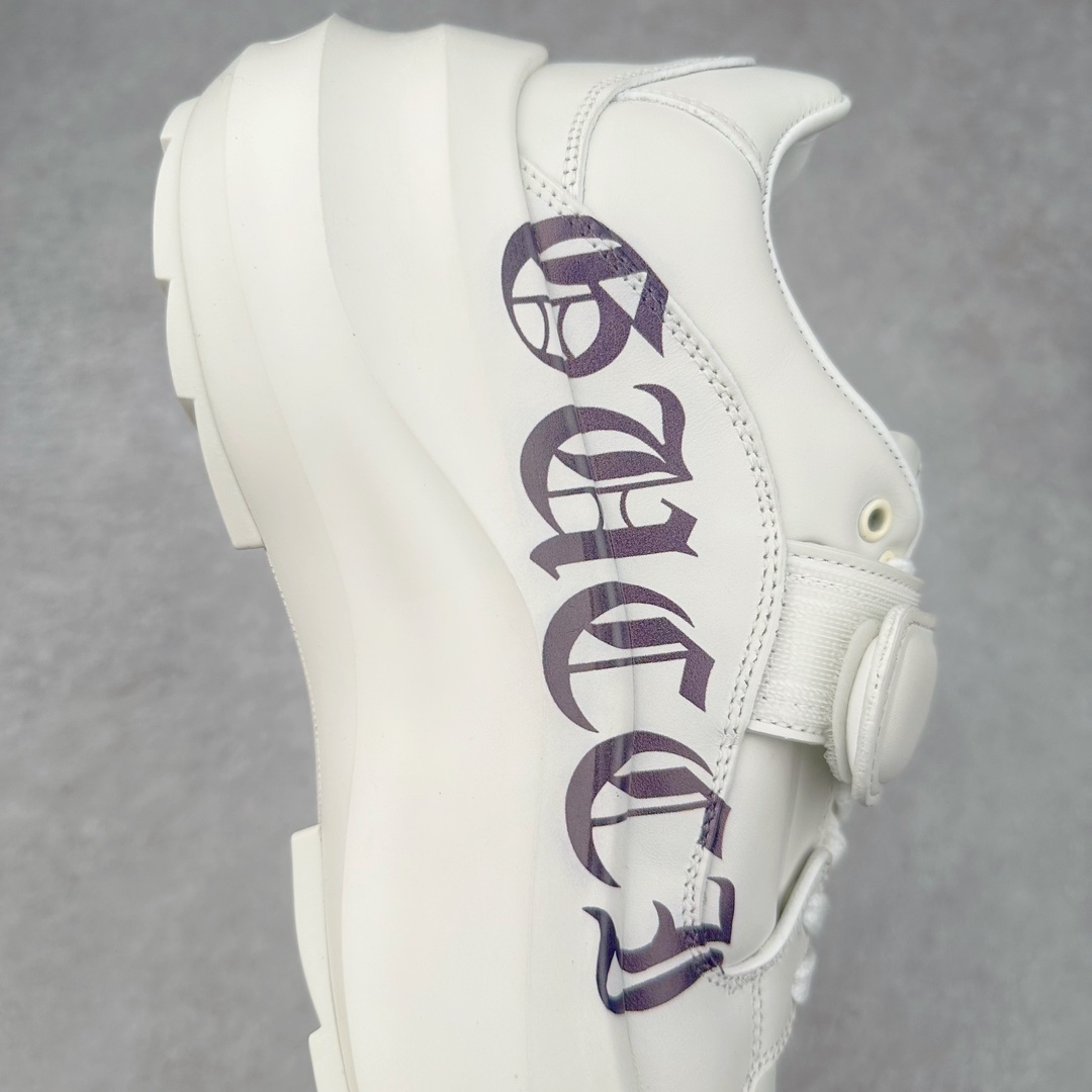 图片[6]-GUCCI古驰 Wave 牛皮革圆头魔术贴低帮生活休闲鞋女款 白色 尺码：35/40-选品中心