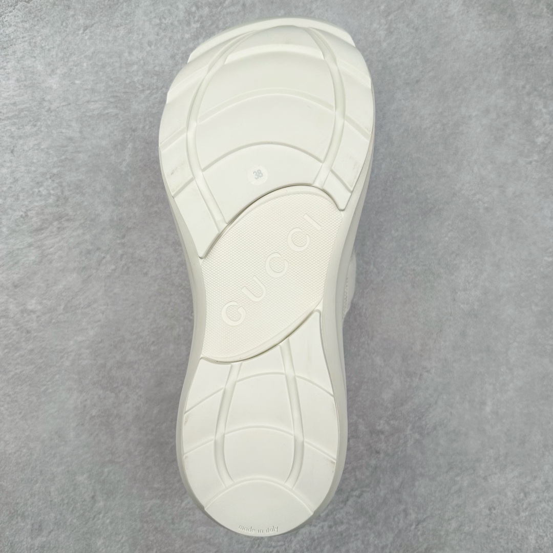 图片[9]-GUCCI古驰 Wave 牛皮革圆头魔术贴低帮生活休闲鞋女款 白色 尺码：35/40-选品中心