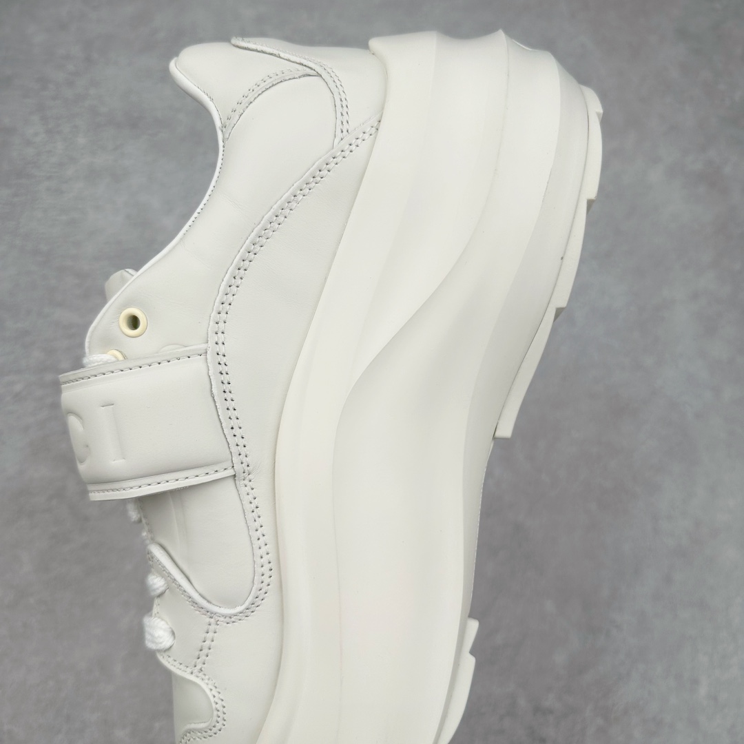 图片[7]-GUCCI古驰 Wave 牛皮革圆头魔术贴低帮生活休闲鞋女款 白色 尺码：35/40-选品中心