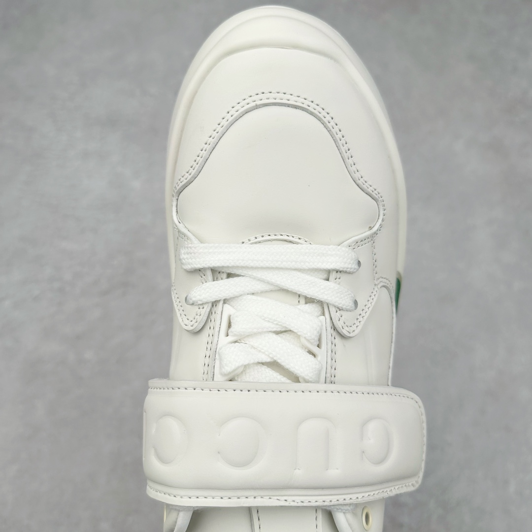 图片[4]-GUCCI古驰 Wave 牛皮革圆头魔术贴低帮生活休闲鞋女款 白色 尺码：35/40-选品中心