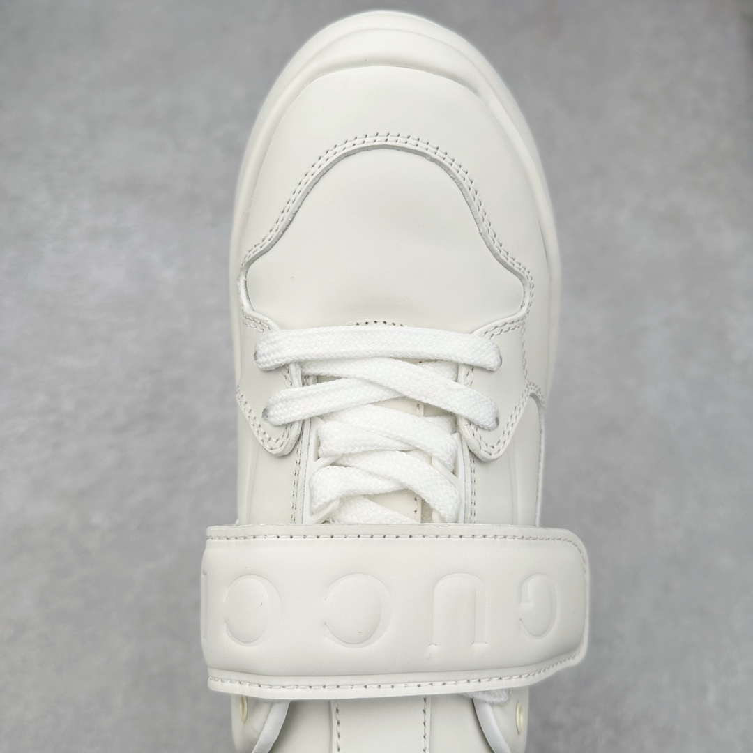 图片[4]-GUCCI古驰 Wave 牛皮革圆头魔术贴低帮生活休闲鞋女款 白色 尺码：35/40-选品中心