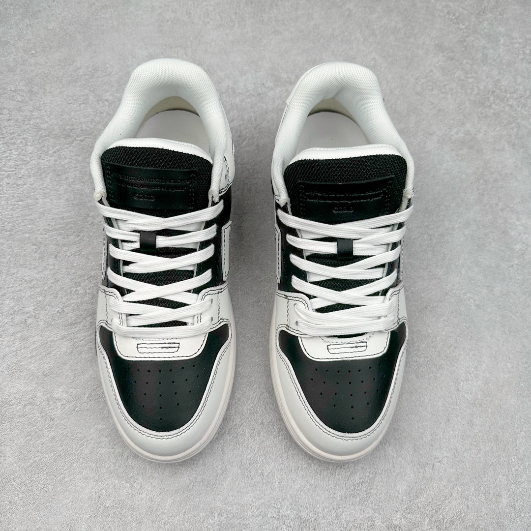 图片[2]-OFF-WHITE Out Of Office OW低帮时尚板鞋 全套原楦原纸版原鞋开模 全网最正确的版型 独家私模大底 最大开发至46码 大厂出品 细节到位 官方原盒原配 100加配色陆更新 终端控货 优势供应 续众明星上脚 由经典配色打造 箭头符号、ZipTie 标签、1ogo印花等经典元素皆在此呈现 让人一眼明了 Off-White 的潮流身份 单品以黑白配色皮质制成 饰有品牌标志性 zip Tie 束线带吊牌 侧面饰有 Arrows 图案 展现出品牌对街头风格的偏爱 尺码：36 37 38 39 40 41 42 43 44 45 46-选品中心