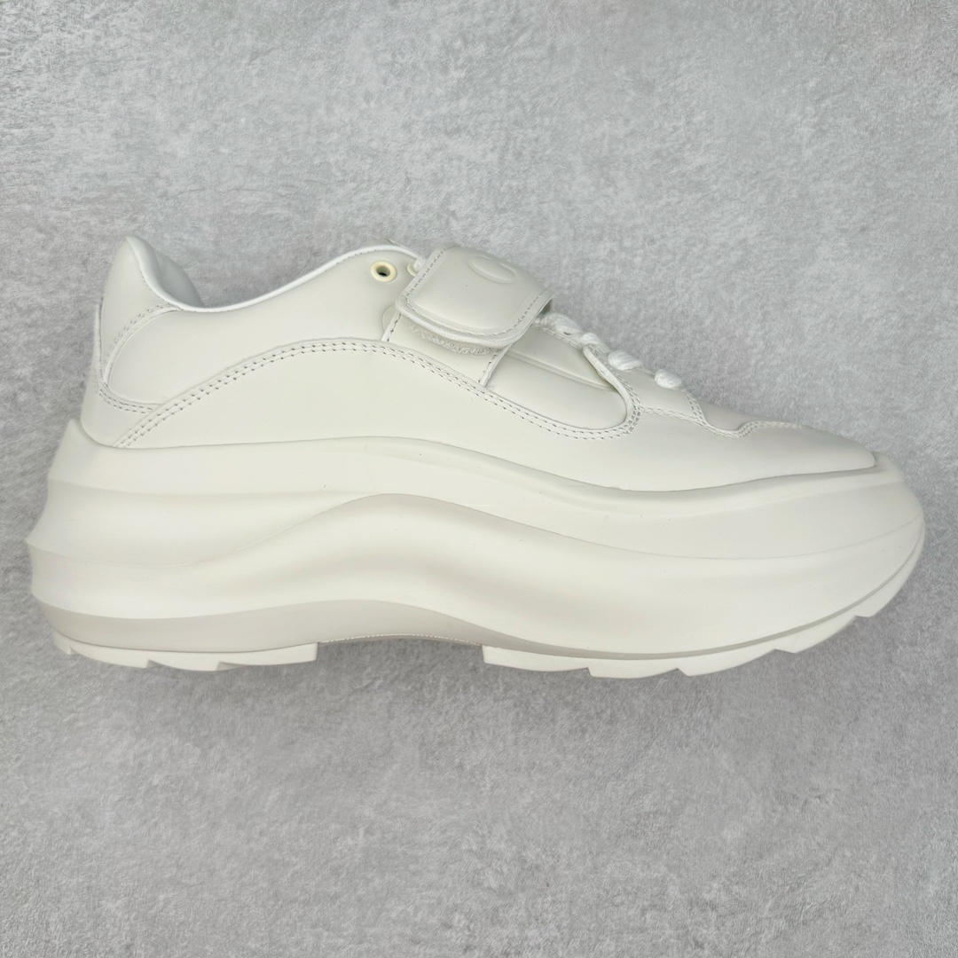 GUCCI古驰 Wave 牛皮革圆头魔术贴低帮生活休闲鞋女款 白色 尺码：35/40-选品中心