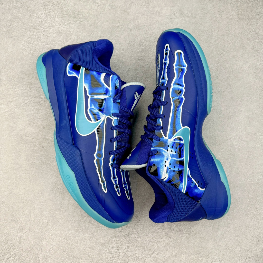图片[3]-＃S2纯原 NK Zoom Kobe ZK5 科比5代 X-Ray 蓝色骨骼 HJ4303-400 Zoom Turbo气垫➕后掌EVA缓震 实战配置直接拉满 原楦纸板开发 鞋身流线型、后跟塑形 区分土肥圆 原档数据3D打印 鞋面细节匹配原版 全身鞋材卡料色独家定制 唯一正确喷漆SWOOSH NK专利Flyknit飞线科技，给予鞋身足够抗扭矩力 真实底模最大48.5 实战利器 专供海外市场 尺码：40 40.5 41 42 42.5 43 44 44.5 45 46 47.5 48.5 （脚宽、脚胖 建议买大半码）-选品中心