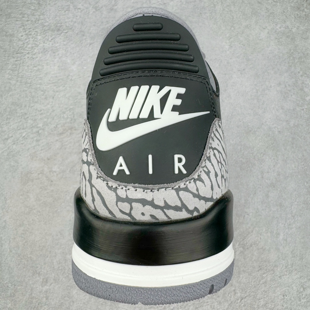 图片[8]-＃OG纯原 Air Jordan AJ3 Retro 复刻黑水泥 DN3707-010 原楦原纸板开发 确保原汁原味 原厂皮料质感色泽绝无偏差 完美中底拉帮 原厂中底钢印 原档案大底 如假白送 大底纹路 气垫通透度PU的回弹性均百分百还原 原厂电绣鞋舌飞人刺绣针数立体讲究精细欢迎对比正品原鞋 尺码：36 36.5 37.5 38 38.5 39 40 40.5 41 42 42.5 43 44 44.5 45 46 47.5-选品中心