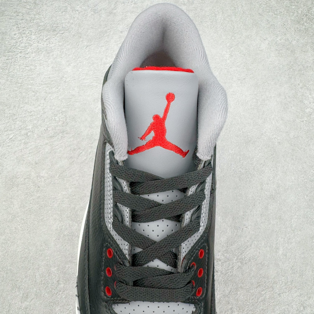 图片[5]-＃OG纯原 Air Jordan AJ3 Retro 复刻黑水泥 DN3707-010 原楦原纸板开发 确保原汁原味 原厂皮料质感色泽绝无偏差 完美中底拉帮 原厂中底钢印 原档案大底 如假白送 大底纹路 气垫通透度PU的回弹性均百分百还原 原厂电绣鞋舌飞人刺绣针数立体讲究精细欢迎对比正品原鞋 尺码：36 36.5 37.5 38 38.5 39 40 40.5 41 42 42.5 43 44 44.5 45 46 47.5-选品中心