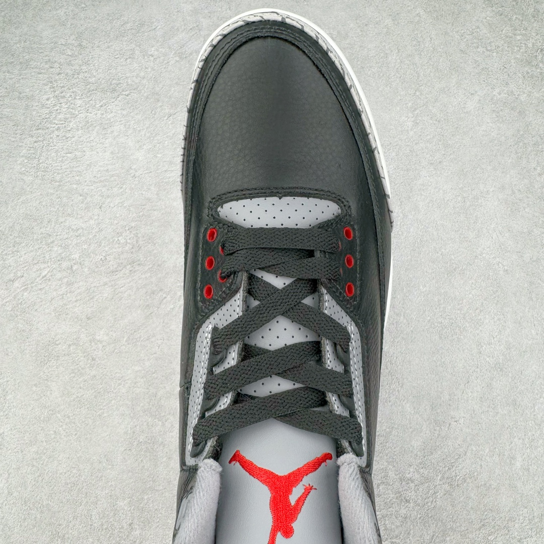 图片[4]-＃OG纯原 Air Jordan AJ3 Retro 复刻黑水泥 DN3707-010 原楦原纸板开发 确保原汁原味 原厂皮料质感色泽绝无偏差 完美中底拉帮 原厂中底钢印 原档案大底 如假白送 大底纹路 气垫通透度PU的回弹性均百分百还原 原厂电绣鞋舌飞人刺绣针数立体讲究精细欢迎对比正品原鞋 尺码：36 36.5 37.5 38 38.5 39 40 40.5 41 42 42.5 43 44 44.5 45 46 47.5-选品中心