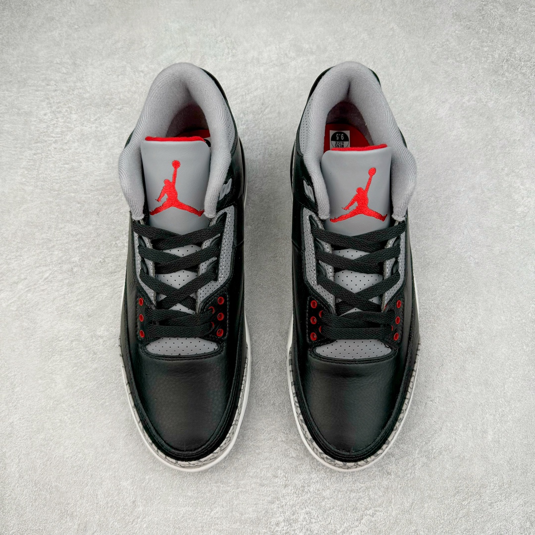 图片[2]-＃OG纯原 Air Jordan AJ3 Retro 复刻黑水泥 DN3707-010 原楦原纸板开发 确保原汁原味 原厂皮料质感色泽绝无偏差 完美中底拉帮 原厂中底钢印 原档案大底 如假白送 大底纹路 气垫通透度PU的回弹性均百分百还原 原厂电绣鞋舌飞人刺绣针数立体讲究精细欢迎对比正品原鞋 尺码：36 36.5 37.5 38 38.5 39 40 40.5 41 42 42.5 43 44 44.5 45 46 47.5-选品中心