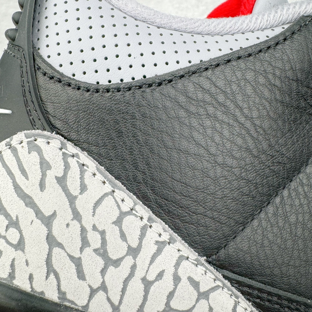 图片[15]-＃OG纯原 Air Jordan AJ3 Retro 复刻黑水泥 DN3707-010 原楦原纸板开发 确保原汁原味 原厂皮料质感色泽绝无偏差 完美中底拉帮 原厂中底钢印 原档案大底 如假白送 大底纹路 气垫通透度PU的回弹性均百分百还原 原厂电绣鞋舌飞人刺绣针数立体讲究精细欢迎对比正品原鞋 尺码：36 36.5 37.5 38 38.5 39 40 40.5 41 42 42.5 43 44 44.5 45 46 47.5-选品中心
