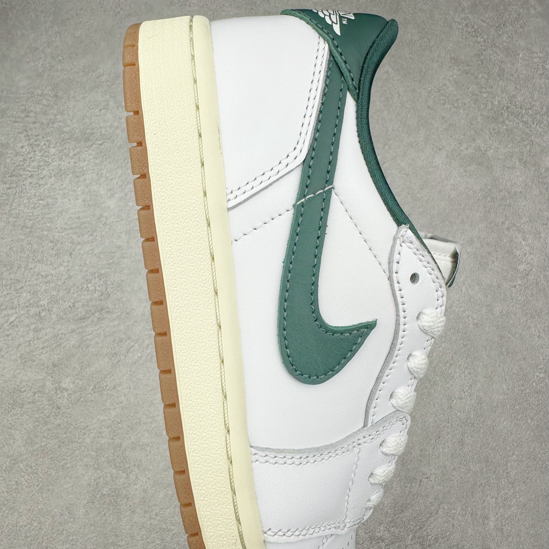 图片[6]-＃DT纯原 Air Jordan AJ1 Retro Low OG 低帮 白绿 CZ0775-133 外贸特供 原楦原纸板开发 极致一眼正品既视感 原厂皮料 原厂拉帮工艺 全部采用原厂电脑车 针距 边距完全同步原鞋 特供皮料一致原鞋 鞋面清洁度最高QC检验标准 控制溢胶 飞翼3D高频深度立体 鞋盒、防尘纸 均采购来自原厂 尺码：36 36.5 37.5 38 38.5 39 40 40.5 41 42 42.5 43 44 44.5 45 46 47.5-选品中心