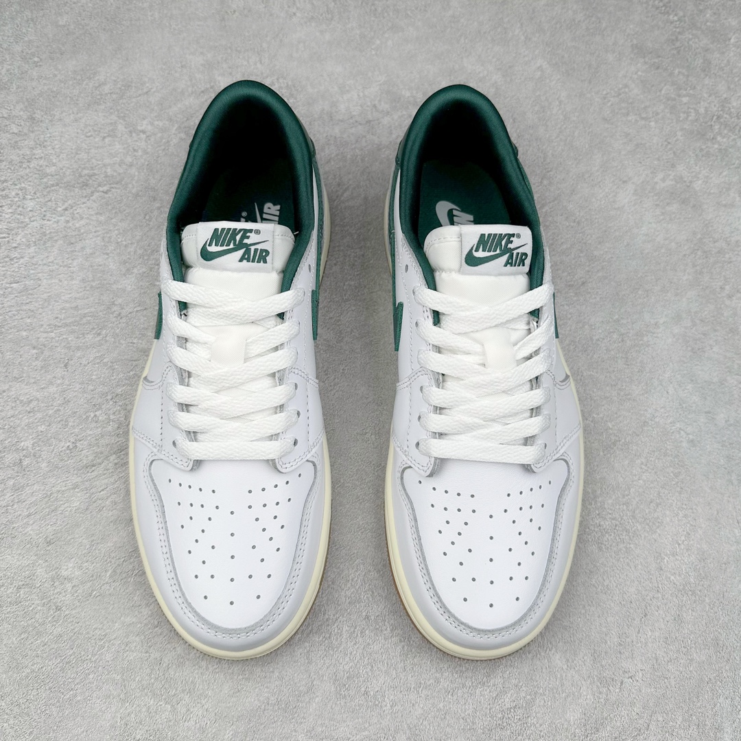 图片[2]-＃DT纯原 Air Jordan AJ1 Retro Low OG 低帮 白绿 CZ0775-133 外贸特供 原楦原纸板开发 极致一眼正品既视感 原厂皮料 原厂拉帮工艺 全部采用原厂电脑车 针距 边距完全同步原鞋 特供皮料一致原鞋 鞋面清洁度最高QC检验标准 控制溢胶 飞翼3D高频深度立体 鞋盒、防尘纸 均采购来自原厂 尺码：36 36.5 37.5 38 38.5 39 40 40.5 41 42 42.5 43 44 44.5 45 46 47.5-选品中心