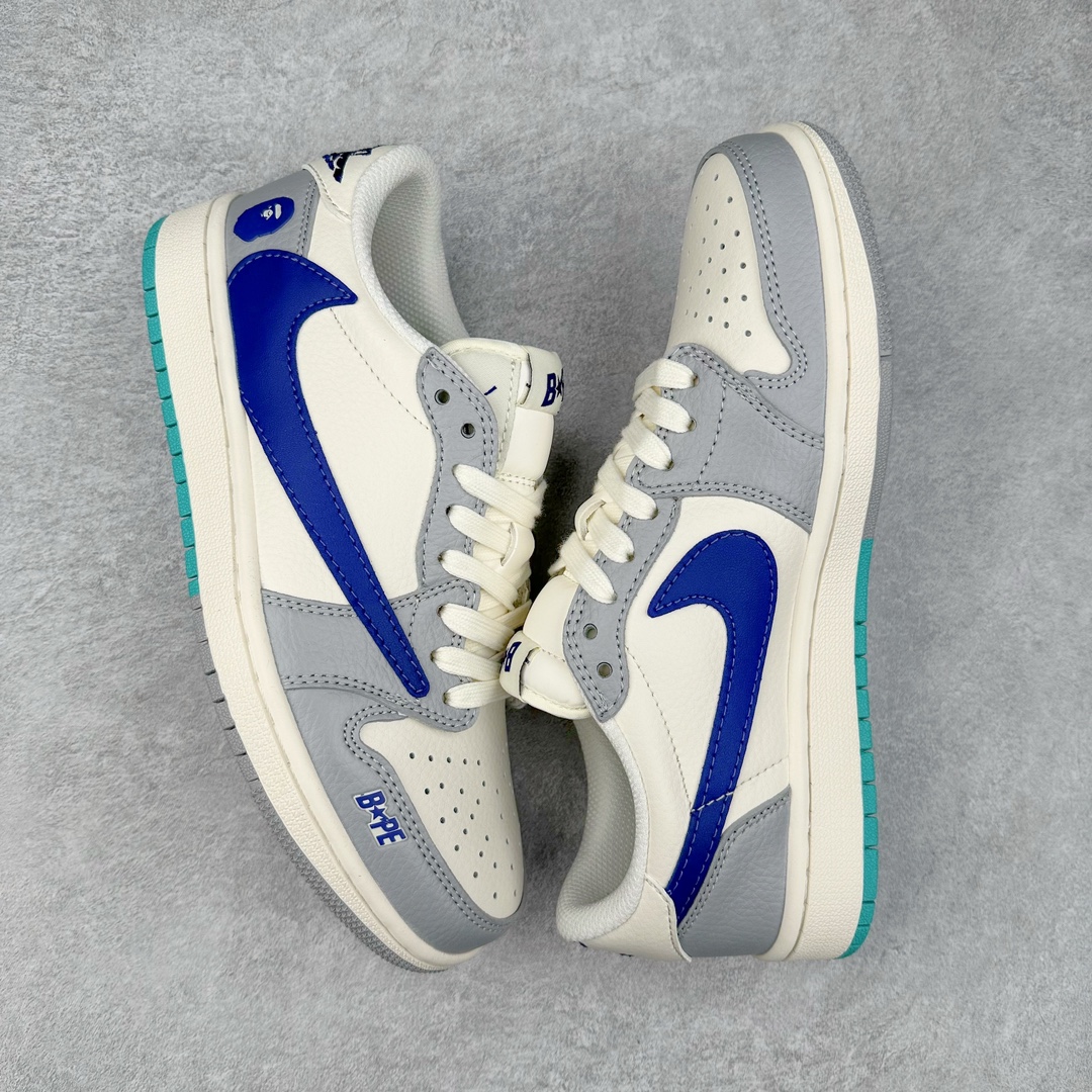 图片[3]-TS x Air Jordan AJ1 Low 倒钩低帮联名定制配色 LJ5188-021 原厂内置气垫魔块 A模大底 头层小牛皮 鞋舌AJ原厂专用牛津布+AJ专用反口珍珠布+原厂无杂质高弹内里海棉+特殊封边弹力鞋带 尺码：36 36.5 37.5 38 38.5 39 40 40.5 41 42 42.5 43 44 44.5 45 46 47.5-选品中心