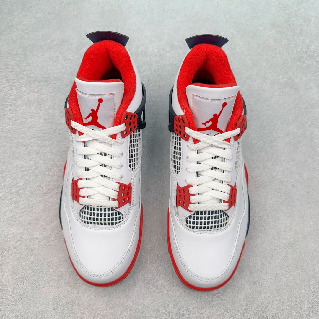 图片[2]-＃K版纯原 Air Jordan AJ4 Retro \\\”Fire Red\\\” 火焰红 DC7770-160 全新升级改良 原鞋原楦原纸板同源开发 完美呈现乔4的版型 内侧正确双色网格 还原细节 原厂皮料 正确气垫颜色 正确网格工艺 正确拉帮工艺 全鞋原装材料制作 原档案原模具打造 支持全方位与正品对比 尺码：40 40.5 41 42 42.5 43 44 44.5 45 46 47.5-选品中心