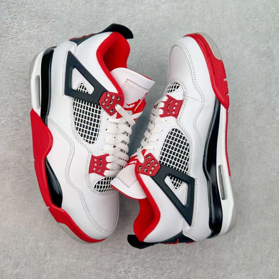 图片[3]-＃K版纯原 Air Jordan AJ4 Retro \\\”Fire Red\\\” 火焰红 DC7770-160 全新升级改良 原鞋原楦原纸板同源开发 完美呈现乔4的版型 内侧正确双色网格 还原细节 原厂皮料 正确气垫颜色 正确网格工艺 正确拉帮工艺 全鞋原装材料制作 原档案原模具打造 支持全方位与正品对比 尺码：40 40.5 41 42 42.5 43 44 44.5 45 46 47.5-选品中心