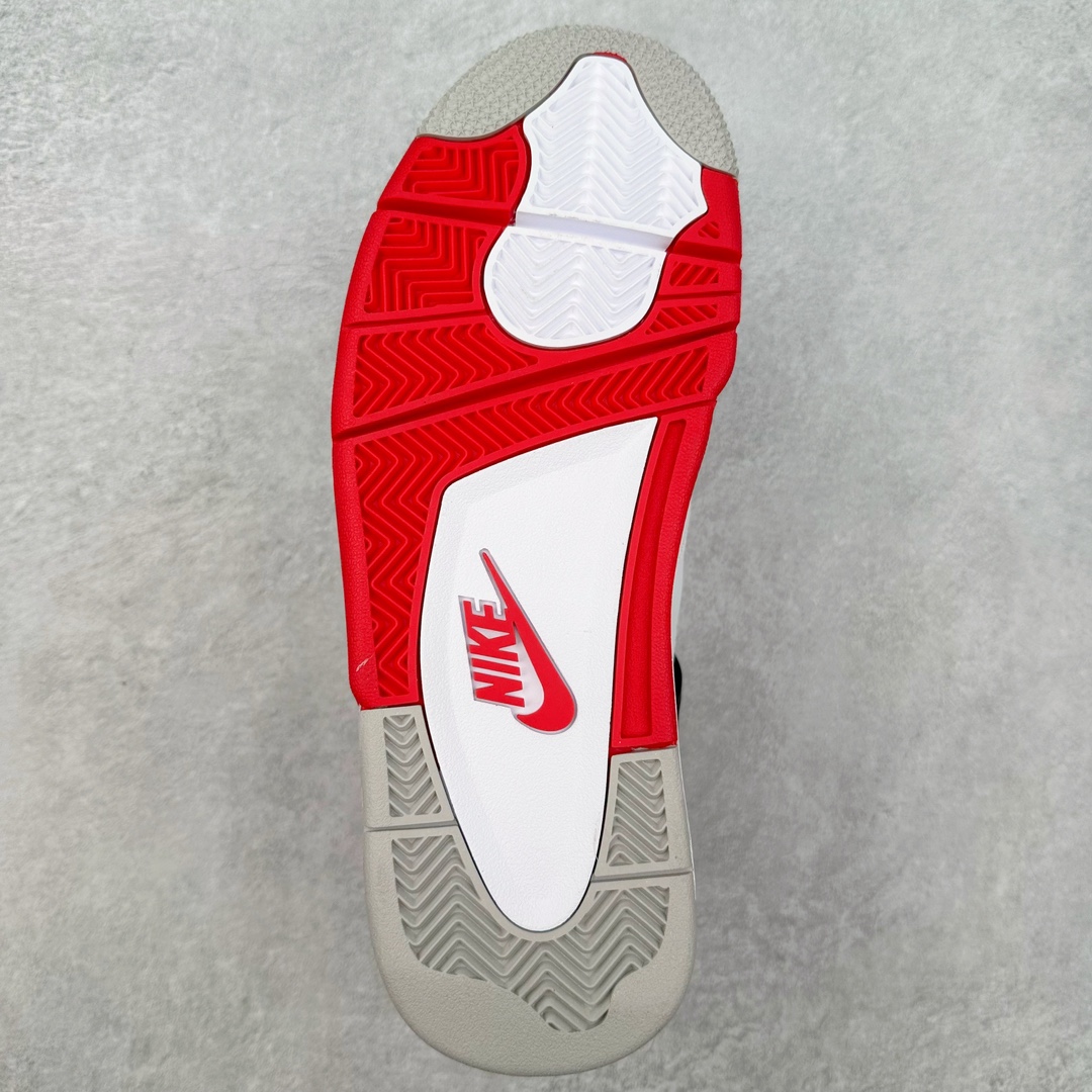 图片[9]-＃K版纯原 Air Jordan AJ4 Retro \\\”Fire Red\\\” 火焰红 DC7770-160 全新升级改良 原鞋原楦原纸板同源开发 完美呈现乔4的版型 内侧正确双色网格 还原细节 原厂皮料 正确气垫颜色 正确网格工艺 正确拉帮工艺 全鞋原装材料制作 原档案原模具打造 支持全方位与正品对比 尺码：40 40.5 41 42 42.5 43 44 44.5 45 46 47.5-选品中心