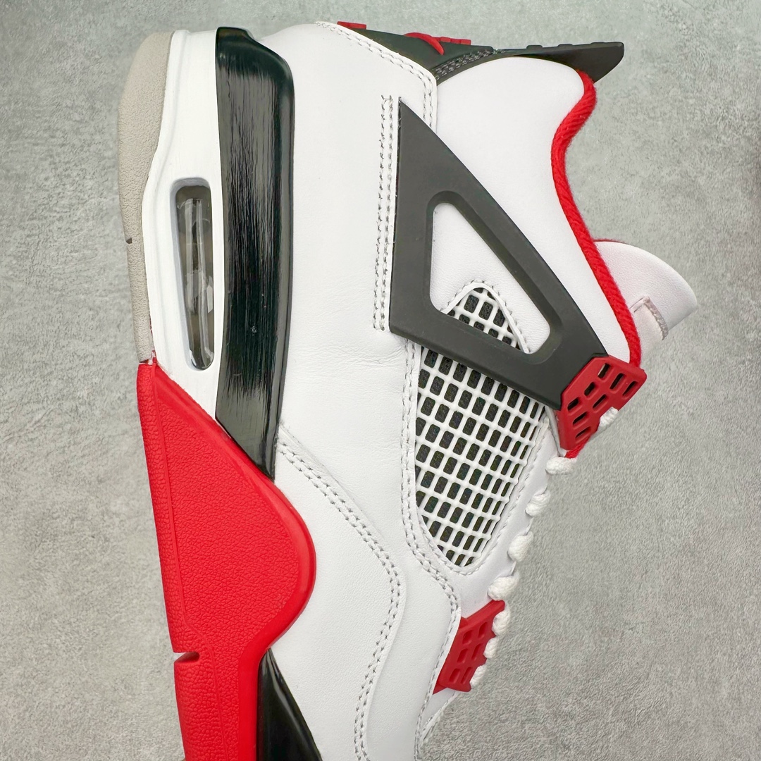 图片[6]-＃K版纯原 Air Jordan AJ4 Retro \\\”Fire Red\\\” 火焰红 DC7770-160 全新升级改良 原鞋原楦原纸板同源开发 完美呈现乔4的版型 内侧正确双色网格 还原细节 原厂皮料 正确气垫颜色 正确网格工艺 正确拉帮工艺 全鞋原装材料制作 原档案原模具打造 支持全方位与正品对比 尺码：40 40.5 41 42 42.5 43 44 44.5 45 46 47.5-选品中心