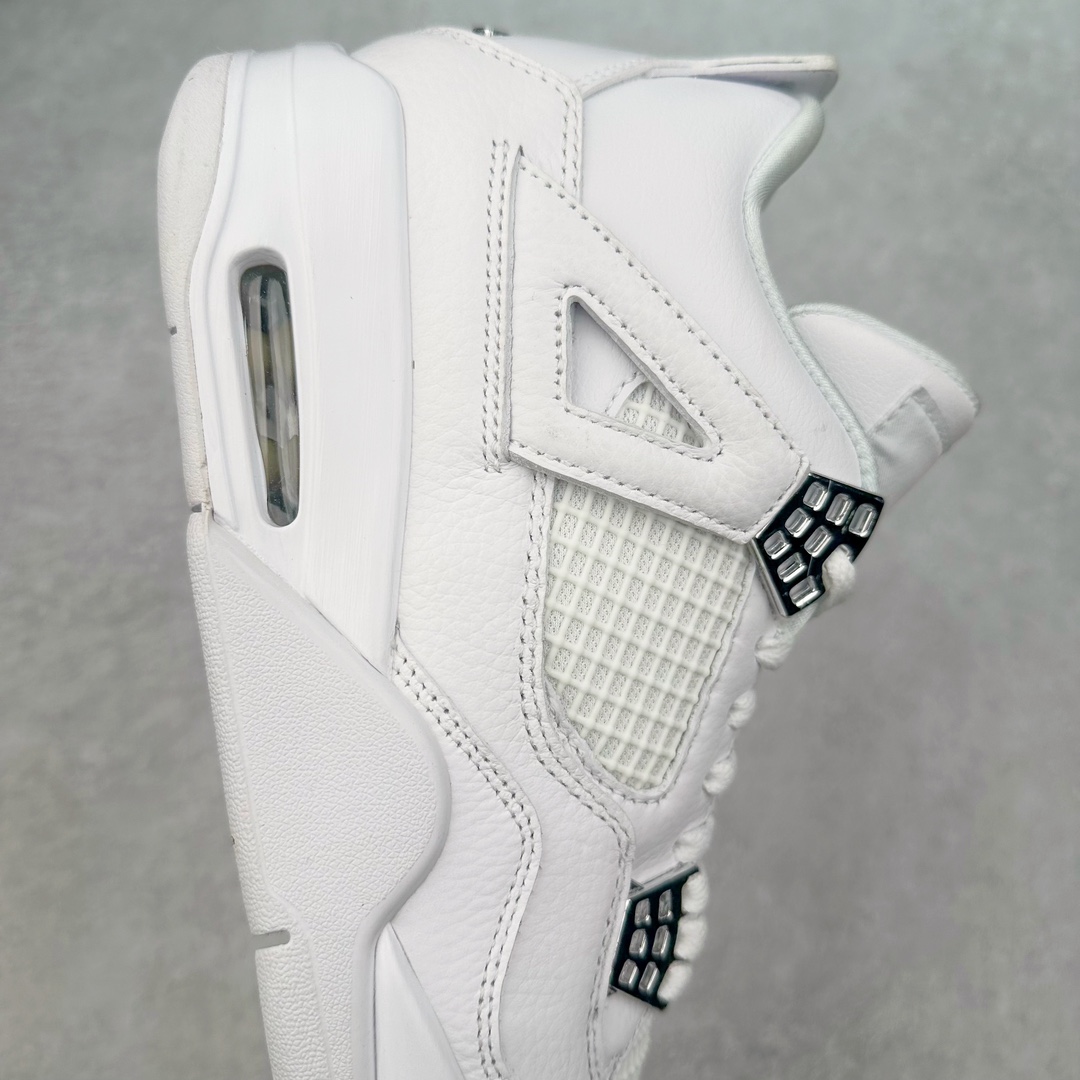 图片[6]-＃K版纯原 Air Jordan AJ4 Retro 纯白/白猫 308497-100 全新升级改良 原鞋原楦原纸板同源开发 完美呈现乔4的版型 内侧正确双色网格 还原细节 原厂皮料 正确气垫颜色 正确网格工艺 正确拉帮工艺 全鞋原装材料制作 原档案原模具打造 支持全方位与正品对比 尺码：40 40.5 41 42 42.5 43 44 44.5 45 46 47.5-选品中心