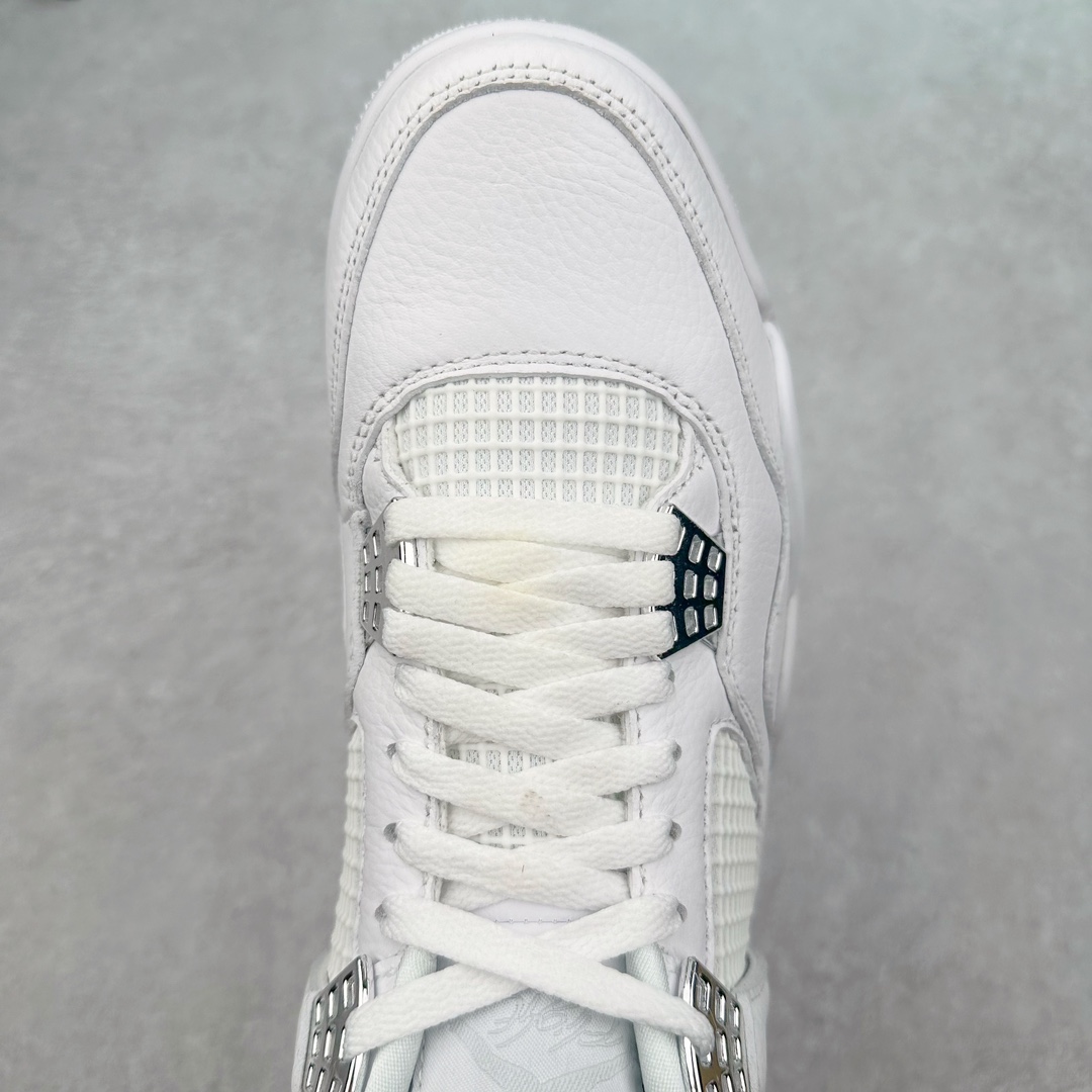 图片[4]-＃K版纯原 Air Jordan AJ4 Retro 纯白/白猫 308497-100 全新升级改良 原鞋原楦原纸板同源开发 完美呈现乔4的版型 内侧正确双色网格 还原细节 原厂皮料 正确气垫颜色 正确网格工艺 正确拉帮工艺 全鞋原装材料制作 原档案原模具打造 支持全方位与正品对比 尺码：40 40.5 41 42 42.5 43 44 44.5 45 46 47.5-选品中心