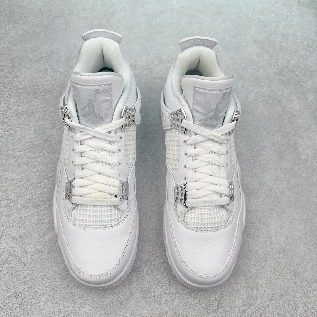 图片[2]-＃K版纯原 Air Jordan AJ4 Retro 纯白/白猫 308497-100 全新升级改良 原鞋原楦原纸板同源开发 完美呈现乔4的版型 内侧正确双色网格 还原细节 原厂皮料 正确气垫颜色 正确网格工艺 正确拉帮工艺 全鞋原装材料制作 原档案原模具打造 支持全方位与正品对比 尺码：40 40.5 41 42 42.5 43 44 44.5 45 46 47.5-选品中心