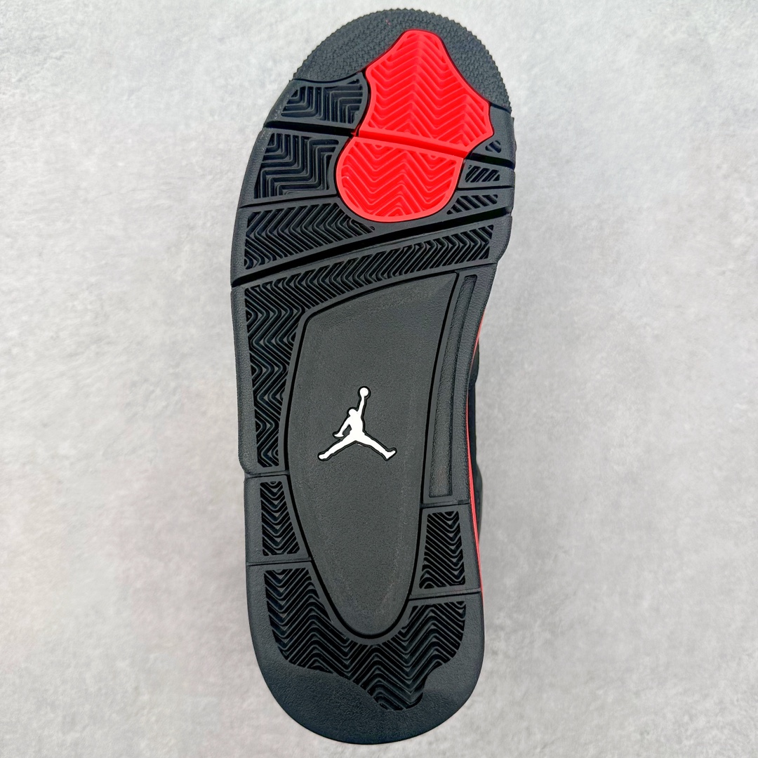 图片[9]-＃K版纯原 Air Jordan AJ4 Retro \\\”Red Thunder\\\” 黑红雷电 CT8527-016 全新升级改良 原鞋原楦原纸板同源开发 完美呈现乔4的版型 内侧正确双色网格 还原细节 原厂皮料 正确气垫颜色 正确网格工艺 正确拉帮工艺 全鞋原装材料制作 原档案原模具打造 支持全方位与正品对比 尺码：40 40.5 41 42 42.5 43 44 44.5 45 46 47.5-选品中心