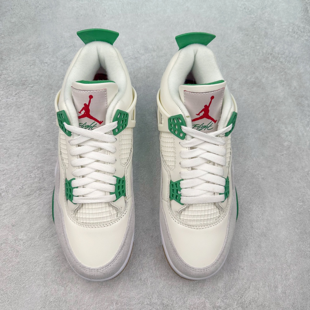 图片[2]-＃K版纯原 NK SB x Air Jordan AJ4 联名绿松石 白绿 DR5415-103 全新升级改良 原鞋原楦原纸板同源开发 完美呈现乔4的版型 内侧正确双色网格 还原细节 原厂皮料 正确气垫颜色 正确网格工艺 正确拉帮工艺 全鞋原装材料制作 原档案原模具打造 支持全方位与正品对比 尺码：40 40.5 41 42 42.5 43 44 44.5 45 46 47.5-选品中心