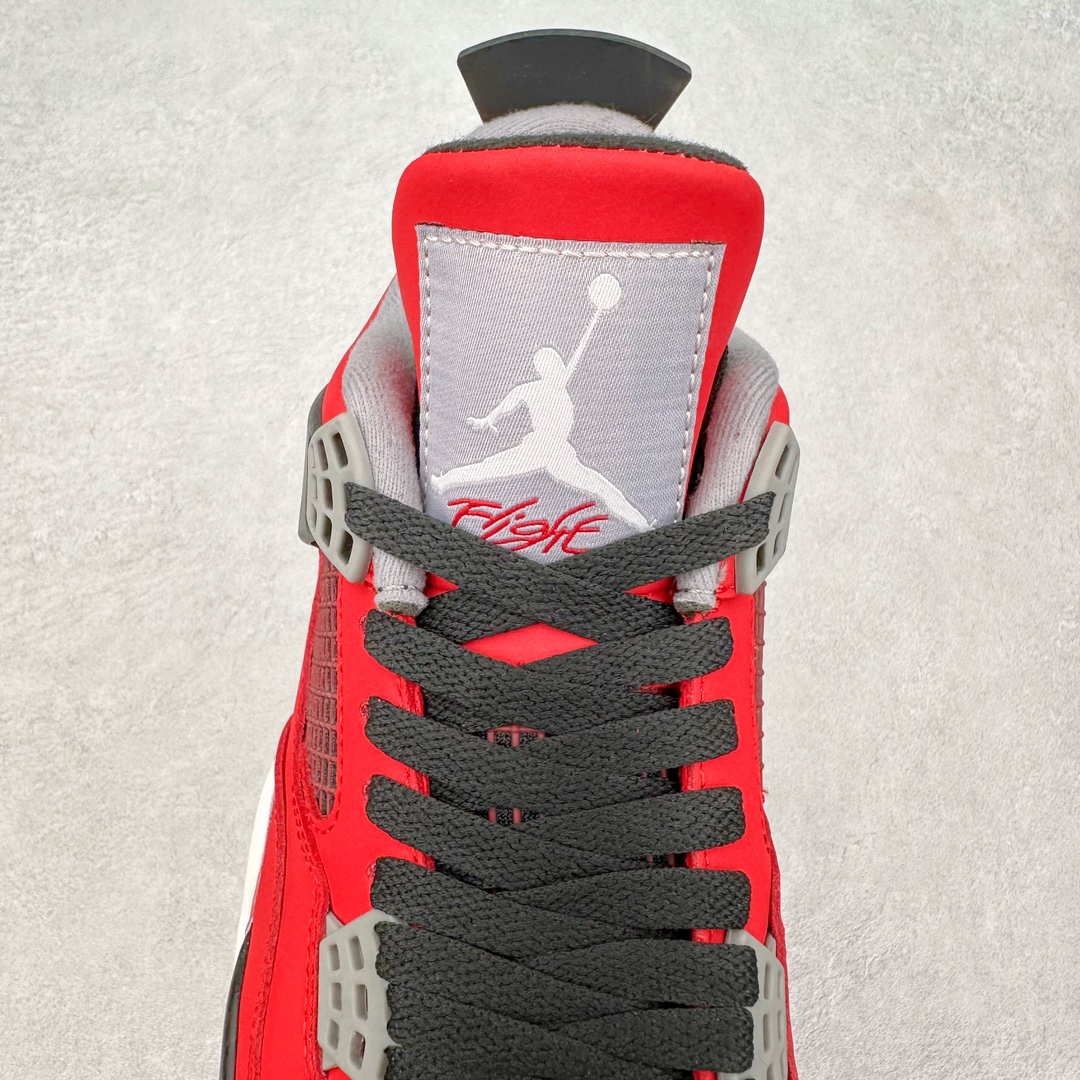 图片[5]-＃K版纯原 Air Jordan AJ4 Retro 愤怒公牛红色 308497-603 全新升级改良 原鞋原楦原纸板同源开发 完美呈现乔4的版型 内侧正确双色网格 还原细节 原厂皮料 正确气垫颜色 正确网格工艺 正确拉帮工艺 全鞋原装材料制作 原档案原模具打造 支持全方位与正品对比 尺码：40 40.5 41 42 42.5 43 44 44.5 45 46 47.5-选品中心