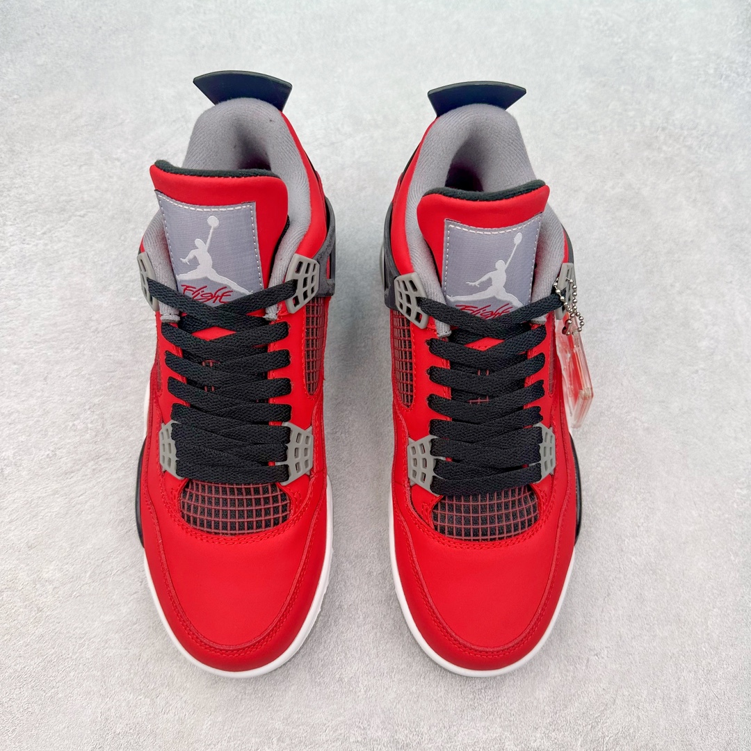 图片[2]-＃K版纯原 Air Jordan AJ4 Retro 愤怒公牛红色 308497-603 全新升级改良 原鞋原楦原纸板同源开发 完美呈现乔4的版型 内侧正确双色网格 还原细节 原厂皮料 正确气垫颜色 正确网格工艺 正确拉帮工艺 全鞋原装材料制作 原档案原模具打造 支持全方位与正品对比 尺码：40 40.5 41 42 42.5 43 44 44.5 45 46 47.5-选品中心