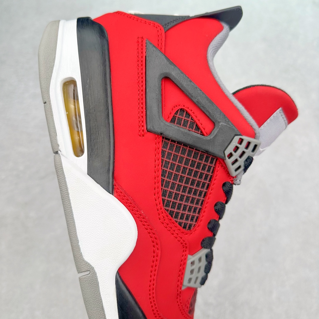 图片[6]-＃K版纯原 Air Jordan AJ4 Retro 愤怒公牛红色 308497-603 全新升级改良 原鞋原楦原纸板同源开发 完美呈现乔4的版型 内侧正确双色网格 还原细节 原厂皮料 正确气垫颜色 正确网格工艺 正确拉帮工艺 全鞋原装材料制作 原档案原模具打造 支持全方位与正品对比 尺码：40 40.5 41 42 42.5 43 44 44.5 45 46 47.5-选品中心