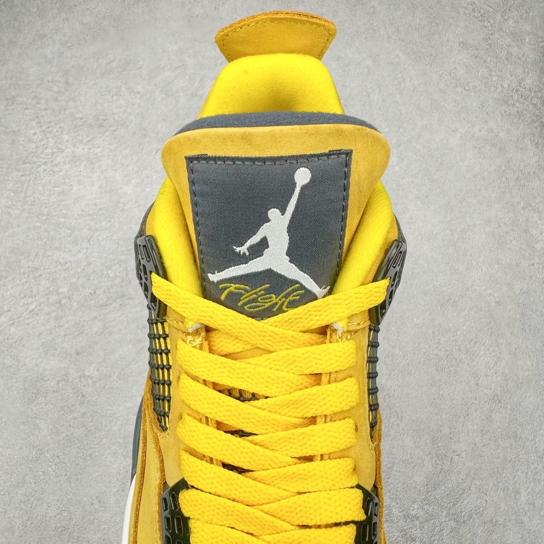 图片[5]-＃K版纯原 Air Jordan AJ4 Retro 黑黄电母 货号：CT8527-700 全新升级改良 原鞋原楦原纸板同源开发 完美呈现乔4的版型 内侧正确双色网格 还原细节 原厂皮料 正确气垫颜色 正确网格工艺 正确拉帮工艺 全鞋原装材料制作 原档案原模具打造 支持全方位与正品对比 尺码：40 40.5 41 42 42.5 43 44 44.5 45 46 47.5-选品中心