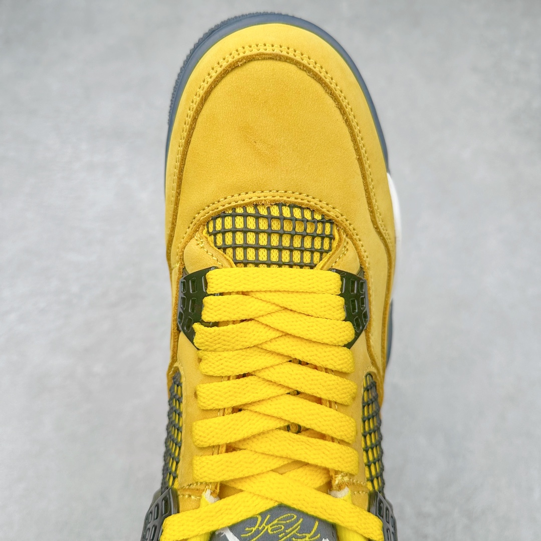 图片[4]-＃K版纯原 Air Jordan AJ4 Retro 黑黄电母 货号：CT8527-700 全新升级改良 原鞋原楦原纸板同源开发 完美呈现乔4的版型 内侧正确双色网格 还原细节 原厂皮料 正确气垫颜色 正确网格工艺 正确拉帮工艺 全鞋原装材料制作 原档案原模具打造 支持全方位与正品对比 尺码：40 40.5 41 42 42.5 43 44 44.5 45 46 47.5-选品中心
