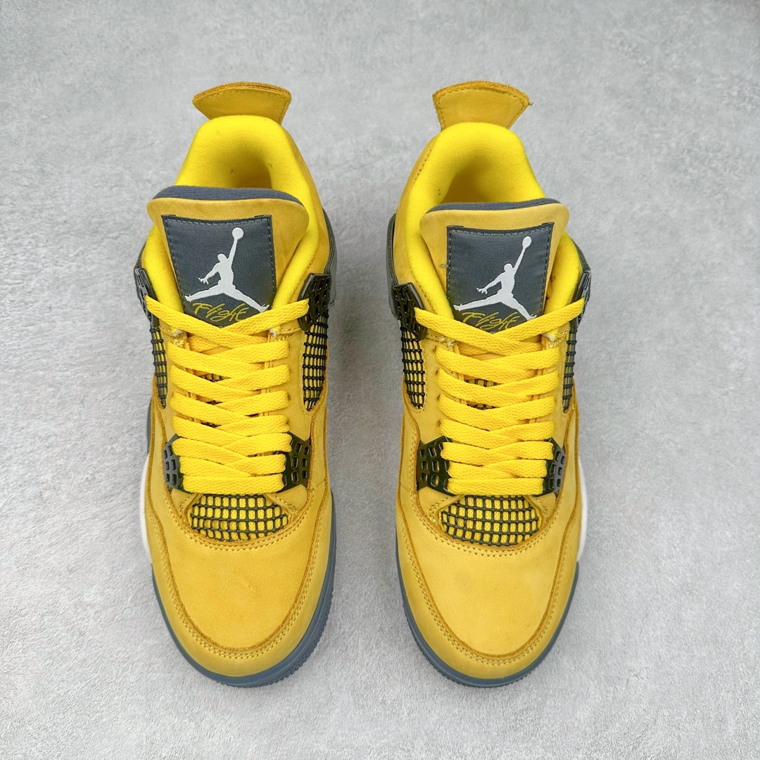 图片[2]-＃K版纯原 Air Jordan AJ4 Retro 黑黄电母 货号：CT8527-700 全新升级改良 原鞋原楦原纸板同源开发 完美呈现乔4的版型 内侧正确双色网格 还原细节 原厂皮料 正确气垫颜色 正确网格工艺 正确拉帮工艺 全鞋原装材料制作 原档案原模具打造 支持全方位与正品对比 尺码：40 40.5 41 42 42.5 43 44 44.5 45 46 47.5-选品中心