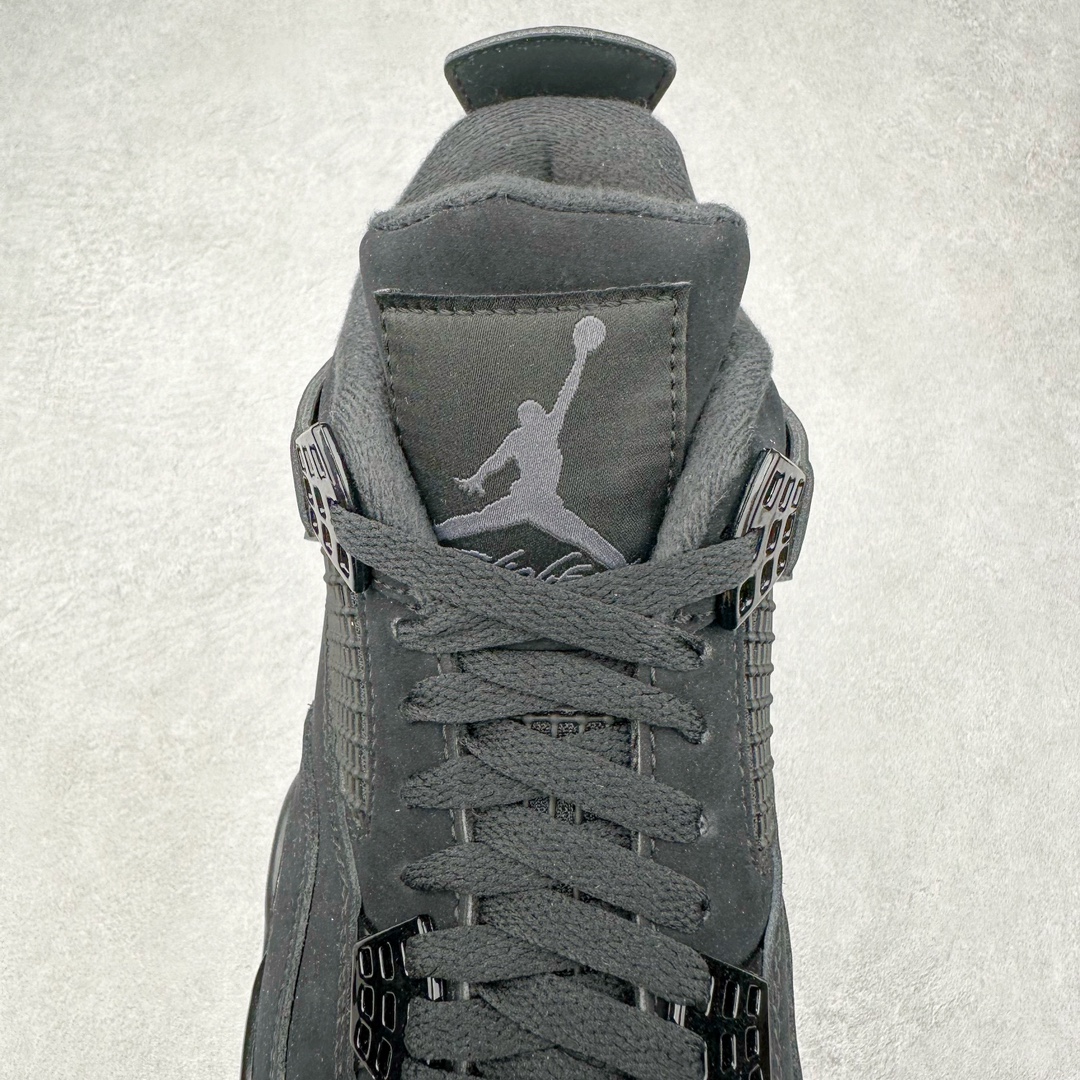 图片[5]-＃K版纯原 Air Jordan AJ4 Retro 黑猫 CU1110-010 全新升级改良 原鞋原楦原纸板同源开发 完美呈现乔4的版型 内侧正确双色网格 还原细节 原厂皮料 正确气垫颜色 正确网格工艺 正确拉帮工艺 全鞋原装材料制作 原档案原模具打造 支持全方位与正品对比 尺码：36 36.5 37.5 38 38.5 39 40 40.5 41 42 42.5 43 44 44.5 45 46 47.5-选品中心