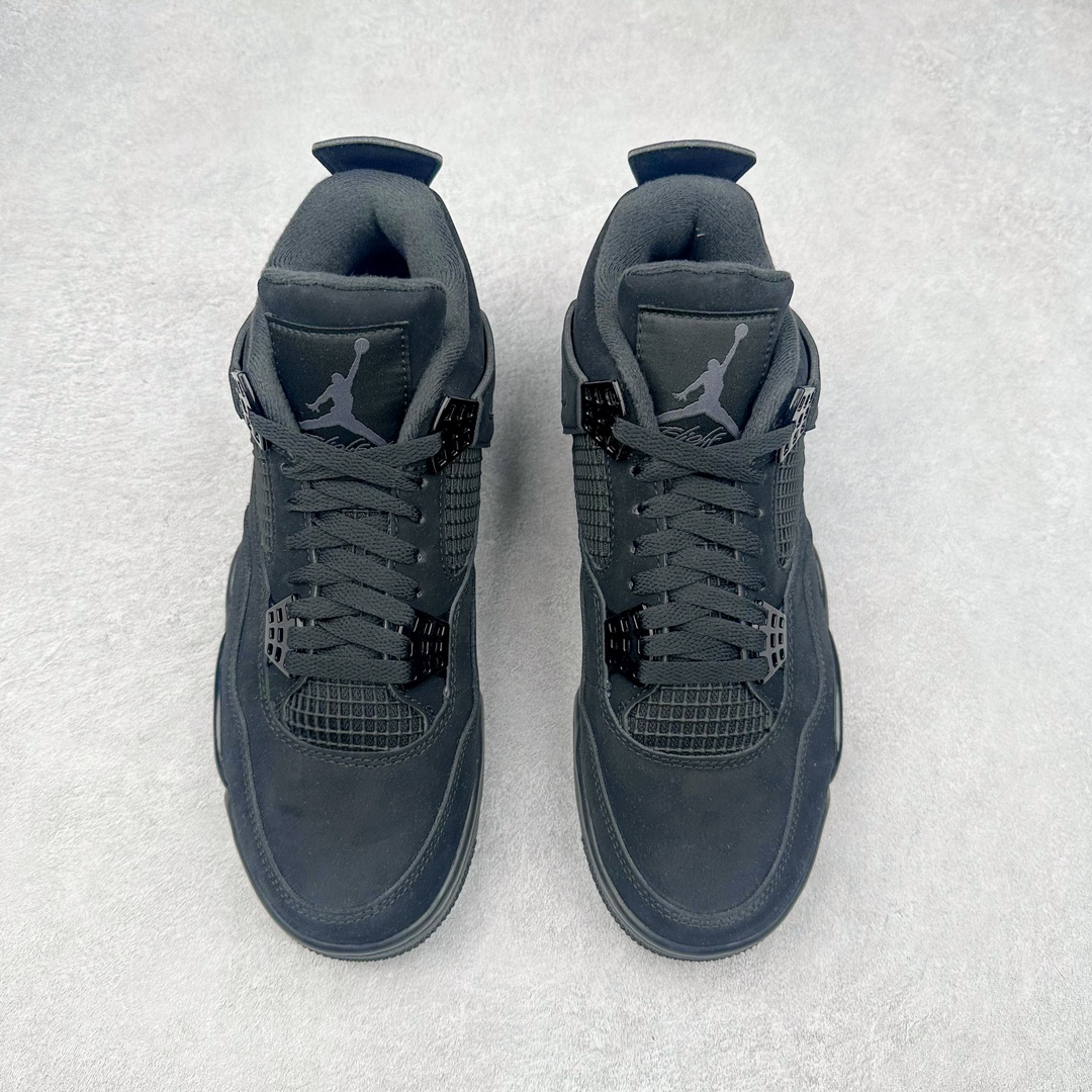 图片[2]-＃K版纯原 Air Jordan AJ4 Retro 黑猫 CU1110-010 全新升级改良 原鞋原楦原纸板同源开发 完美呈现乔4的版型 内侧正确双色网格 还原细节 原厂皮料 正确气垫颜色 正确网格工艺 正确拉帮工艺 全鞋原装材料制作 原档案原模具打造 支持全方位与正品对比 尺码：36 36.5 37.5 38 38.5 39 40 40.5 41 42 42.5 43 44 44.5 45 46 47.5-选品中心