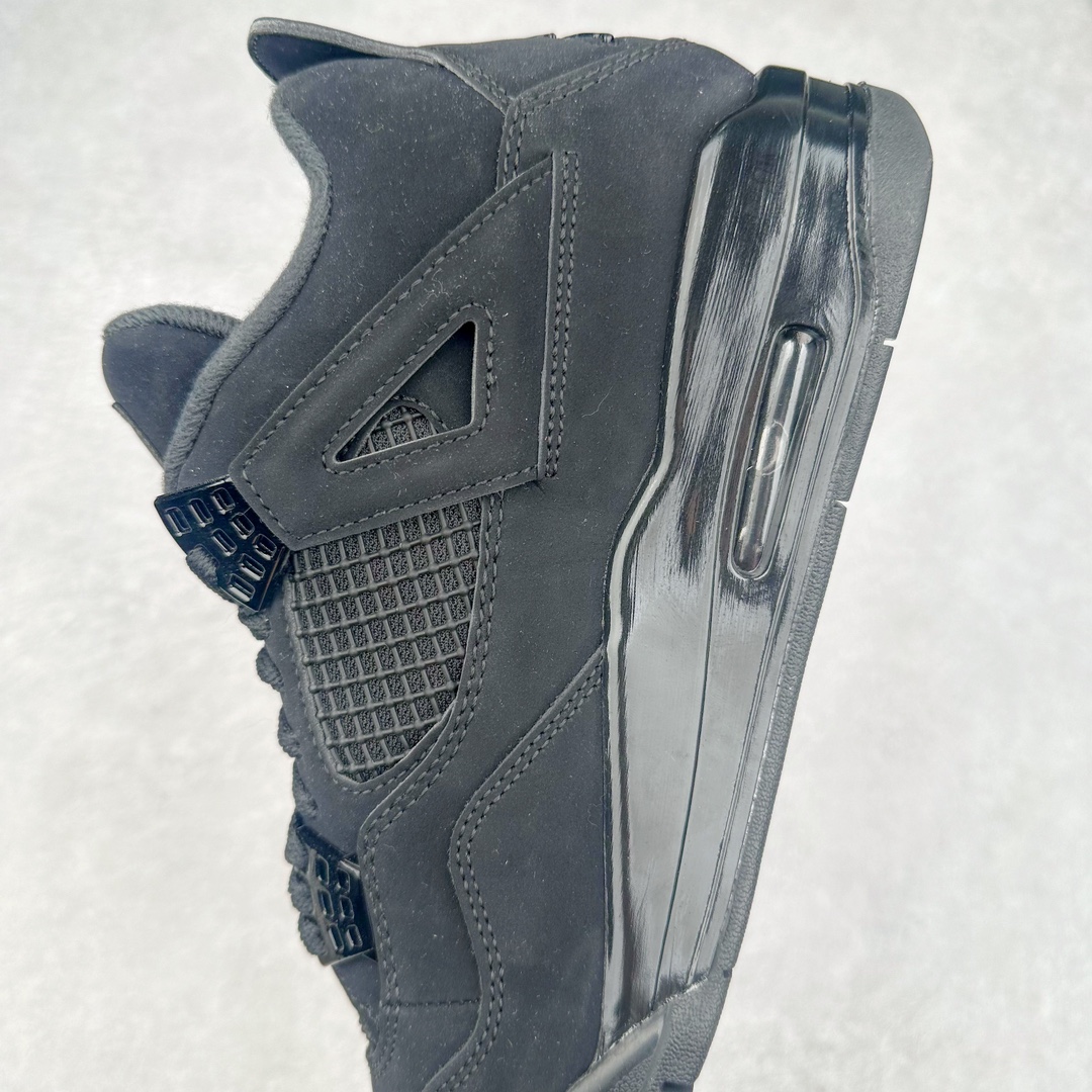 图片[7]-＃K版纯原 Air Jordan AJ4 Retro 黑猫 CU1110-010 全新升级改良 原鞋原楦原纸板同源开发 完美呈现乔4的版型 内侧正确双色网格 还原细节 原厂皮料 正确气垫颜色 正确网格工艺 正确拉帮工艺 全鞋原装材料制作 原档案原模具打造 支持全方位与正品对比 尺码：36 36.5 37.5 38 38.5 39 40 40.5 41 42 42.5 43 44 44.5 45 46 47.5-选品中心