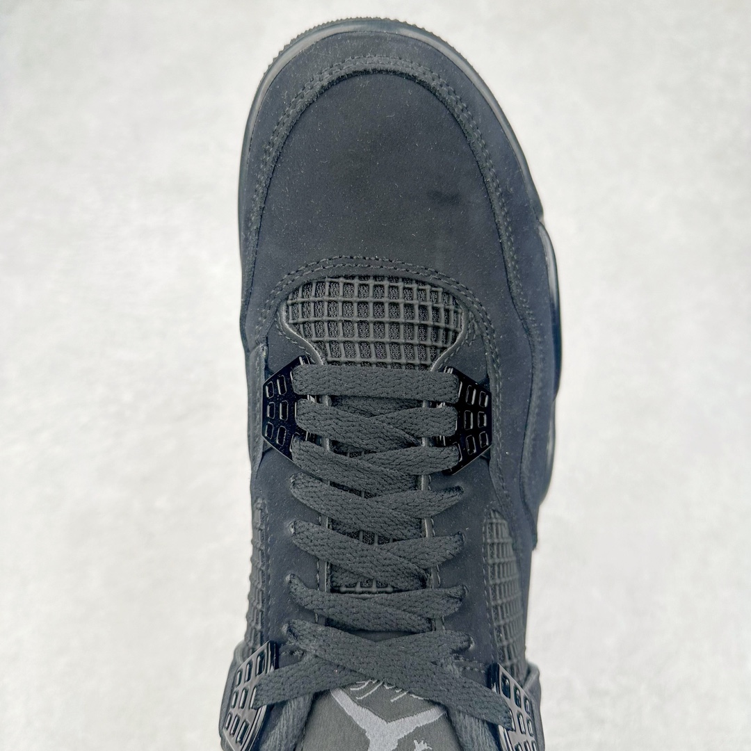 图片[4]-＃K版纯原 Air Jordan AJ4 Retro 黑猫 CU1110-010 全新升级改良 原鞋原楦原纸板同源开发 完美呈现乔4的版型 内侧正确双色网格 还原细节 原厂皮料 正确气垫颜色 正确网格工艺 正确拉帮工艺 全鞋原装材料制作 原档案原模具打造 支持全方位与正品对比 尺码：36 36.5 37.5 38 38.5 39 40 40.5 41 42 42.5 43 44 44.5 45 46 47.5-选品中心