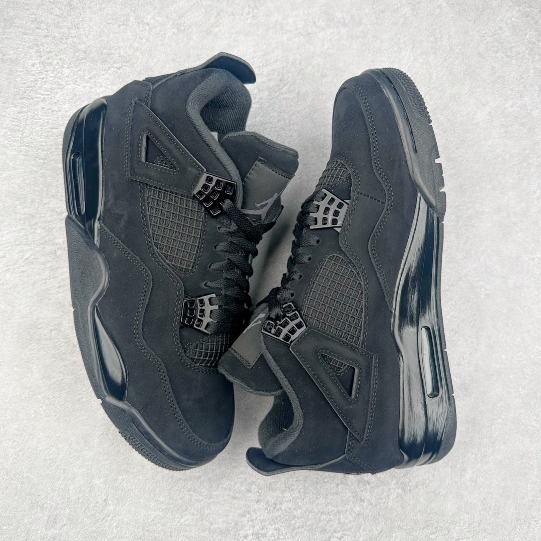 图片[3]-＃K版纯原 Air Jordan AJ4 Retro 黑猫 CU1110-010 全新升级改良 原鞋原楦原纸板同源开发 完美呈现乔4的版型 内侧正确双色网格 还原细节 原厂皮料 正确气垫颜色 正确网格工艺 正确拉帮工艺 全鞋原装材料制作 原档案原模具打造 支持全方位与正品对比 尺码：36 36.5 37.5 38 38.5 39 40 40.5 41 42 42.5 43 44 44.5 45 46 47.5-选品中心