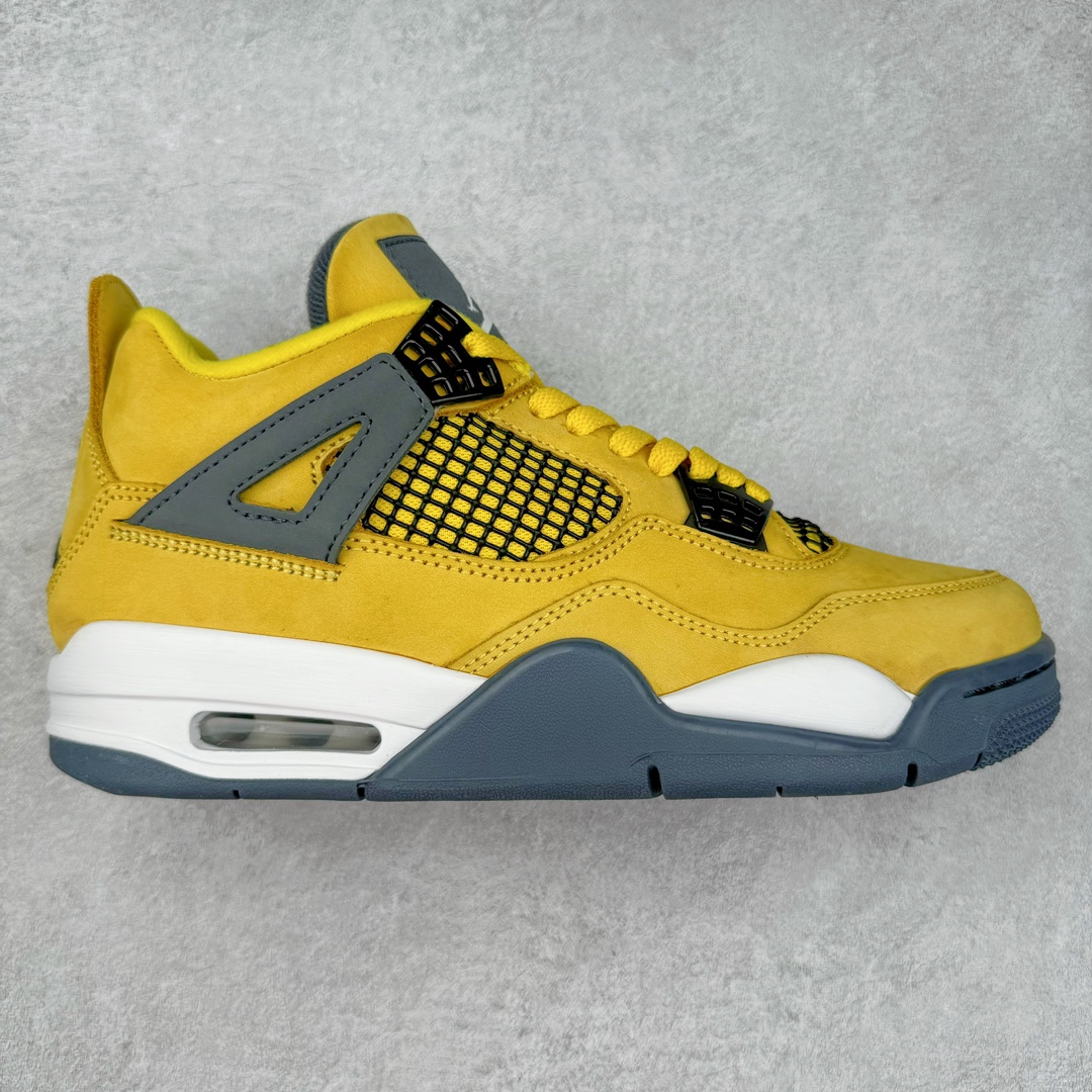 #K版纯原 Air Jordan AJ4 Retro 黑黄电母 货号:CT8527-700 全新升级改良 原鞋原楦原纸板同源开发 完美呈现乔4的版型 内侧正确双色网格 还原细节 原厂皮料 正确气垫颜色 正确网格工艺 正确拉帮工艺 全鞋原装材料制作 原档案原模具打造 支持全方位与正品对比 尺码:40 40.5 41 42 42.5 43 44 44.5 45 46 47.5-选品中心