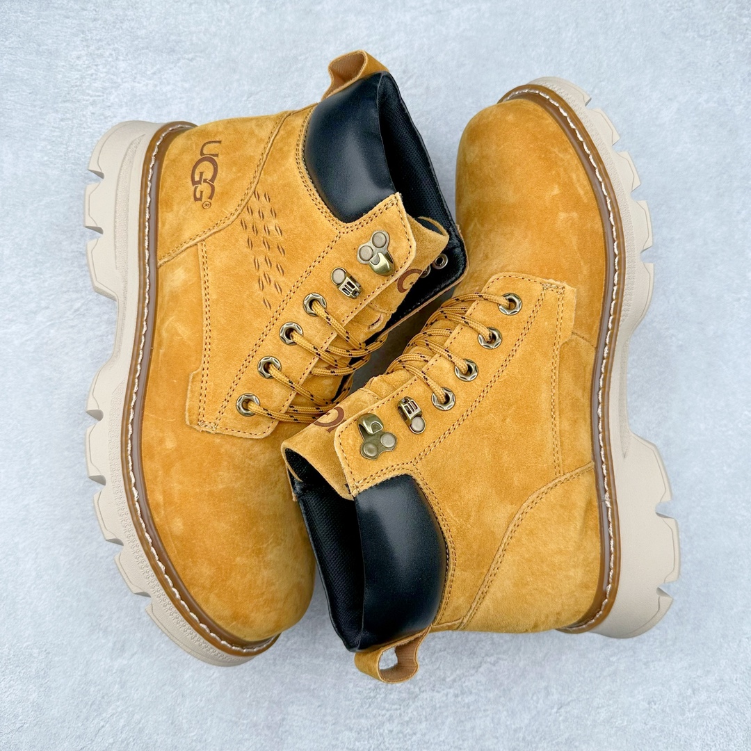 图片[3]-UGG 2024秋冬新品男士中帮休闲马丁靴系列 #广东大厂品质 24ss秋冬新款 时尚潮流搭配 面料釆用意大利进口磨砂牛皮 全鞋真牛皮材料 大底到五金都是代工厂原材料制作 好货不杀猪 首单质量严格把控 全套官网统一包装 今年冬季防寒户外专用产品 日常随意搭配 型男必备‼️美国轻奢品牌【UGG】Tasman Weather Hybrid 塔斯曼混合系列中帮轻量休闲马丁靴“ 尺码：39-44（比运动鞋大一码）-选品中心