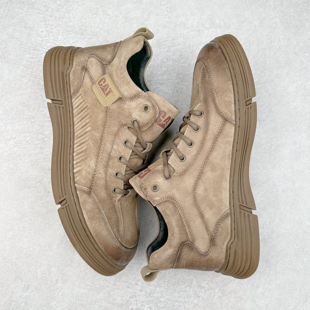 图片[3]-CAT卡特硬汉推土机品牌 24ss新款秋冬户外中帮休闲鞋系列 #广东大厂品质 全新工艺升级 全鞋真牛皮材料 大底到五金都是代工厂原材料制作 同原版固特异永不开胶工艺 好货不杀猪 首单质量严格把控 全网独家首发 品质毋庸置疑 全套官网统一包装 今年冬季防寒户外专用 日常随意搭配 尺码： 39 40 41 42 43 44（ 皮鞋码）-选品中心