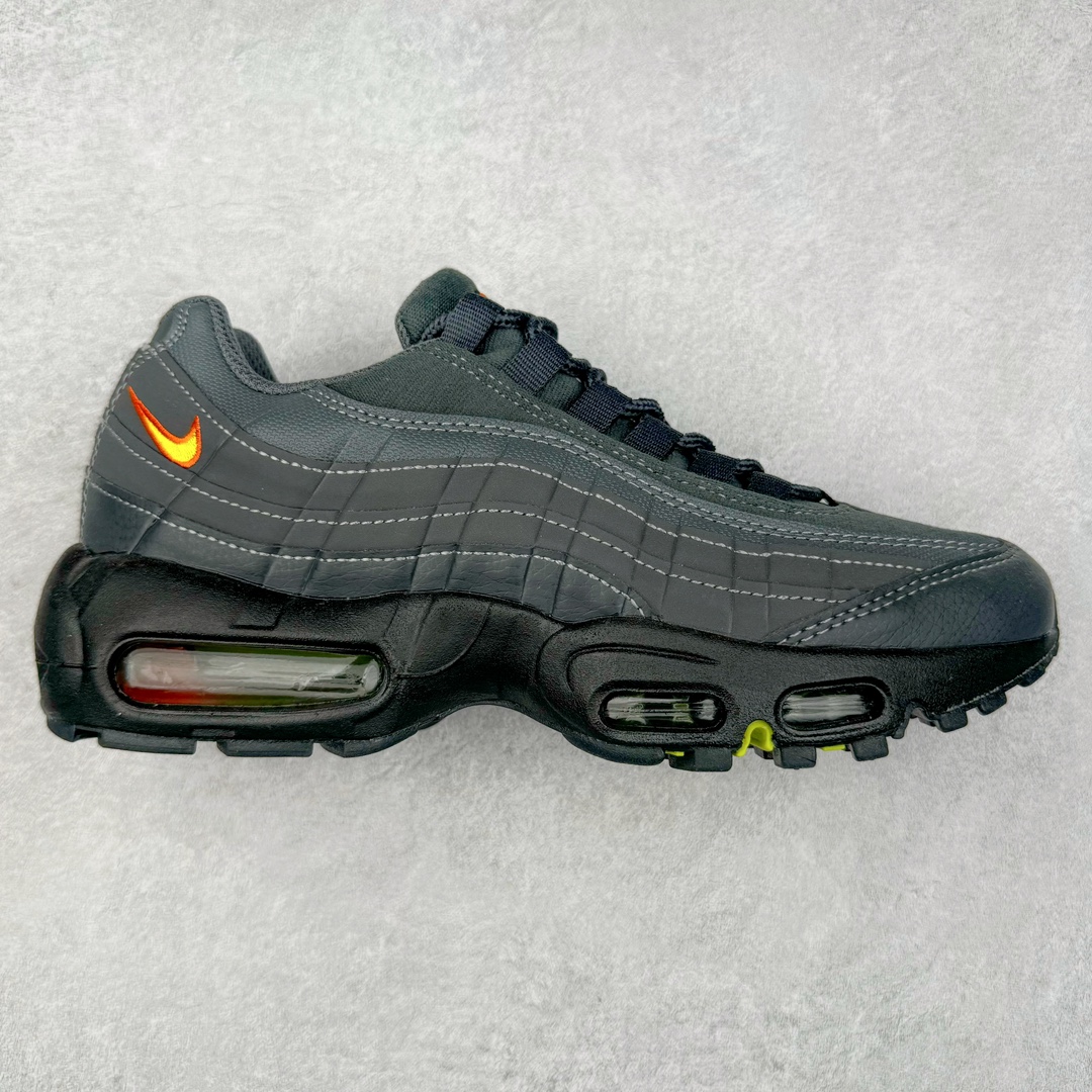 图片[2]-＃MX版 NK Air Max 95 复古减震气垫跑鞋 经典重温 外单专供大厂出品 品质稳定 一百余色 终端操作 鞋款设计灵感源于人体构造 中底设计基于人体的脊柱构造 是整体设计的核心 尼龙孔眼代表了肋骨 而分层式面板和网眼象征着肌肉纤维和肉体组织 Air Max 95采用了两个独立的吹塑成型的Air-Sole单元 并首次在前掌使用可视化气垫设计 Swoosh logo夜当作一个 点符号放在了鞋子的后帮位置 20年的发展让 AIR MAX 95有了不同的故事 20年后再度面向世人的时候 焕然一新的面貌 让人有了另外一种清新脱俗的感觉 尺码：39 40 41 42 43 44 44.5 45 46 47.5 48-选品中心